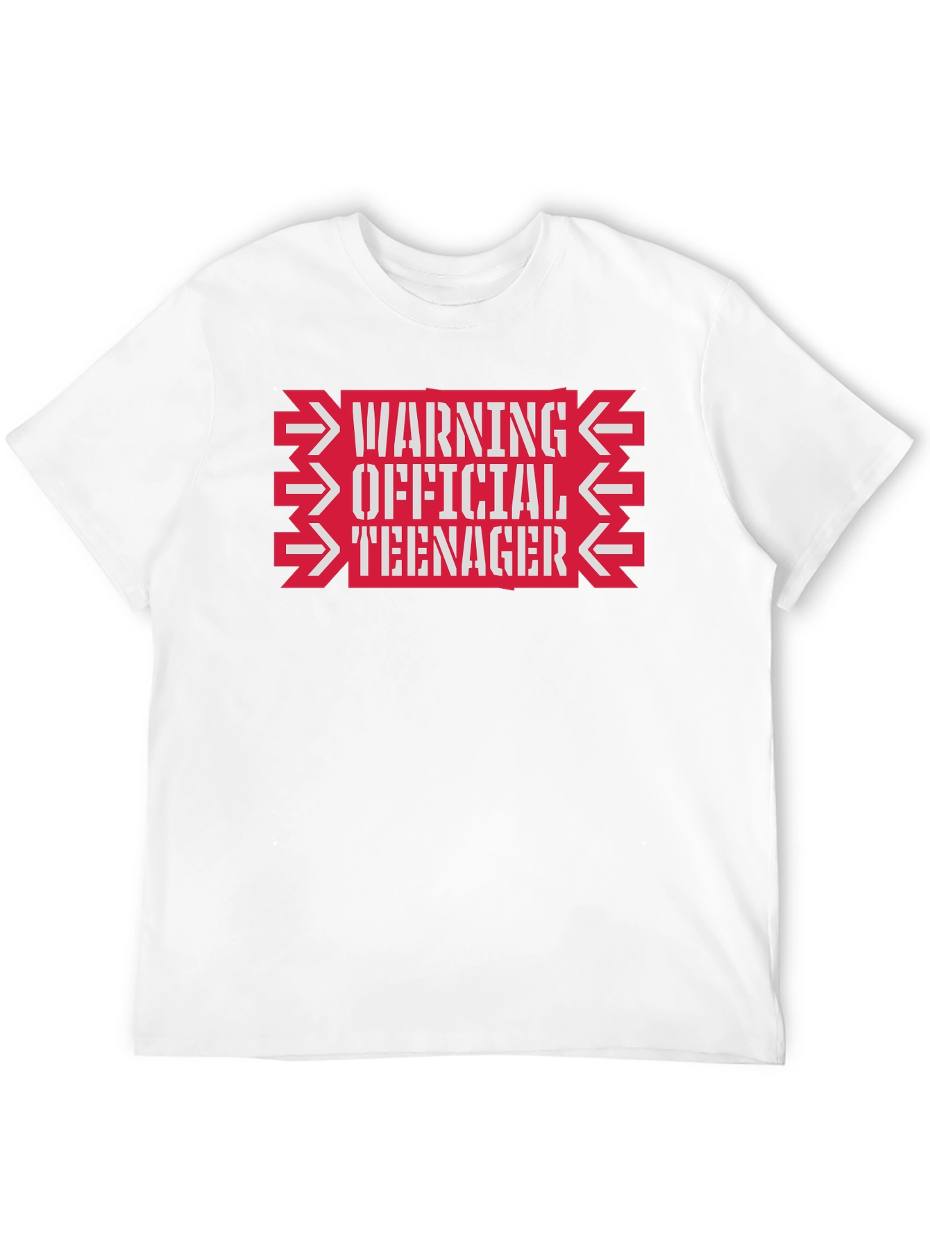 Warning Official Teenager Graphic Tee