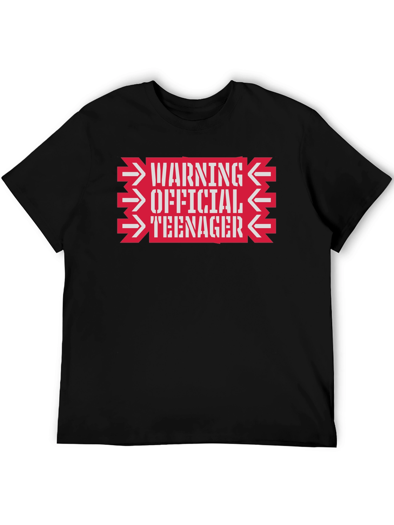 Warning Official Teenager Graphic Tee