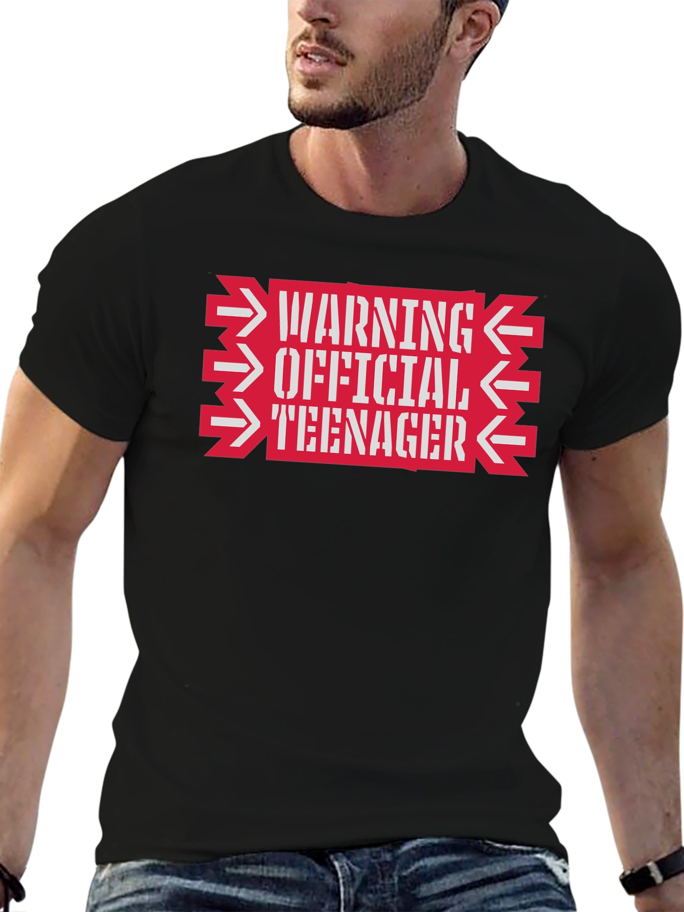 Warning Official Teenager Graphic Tee