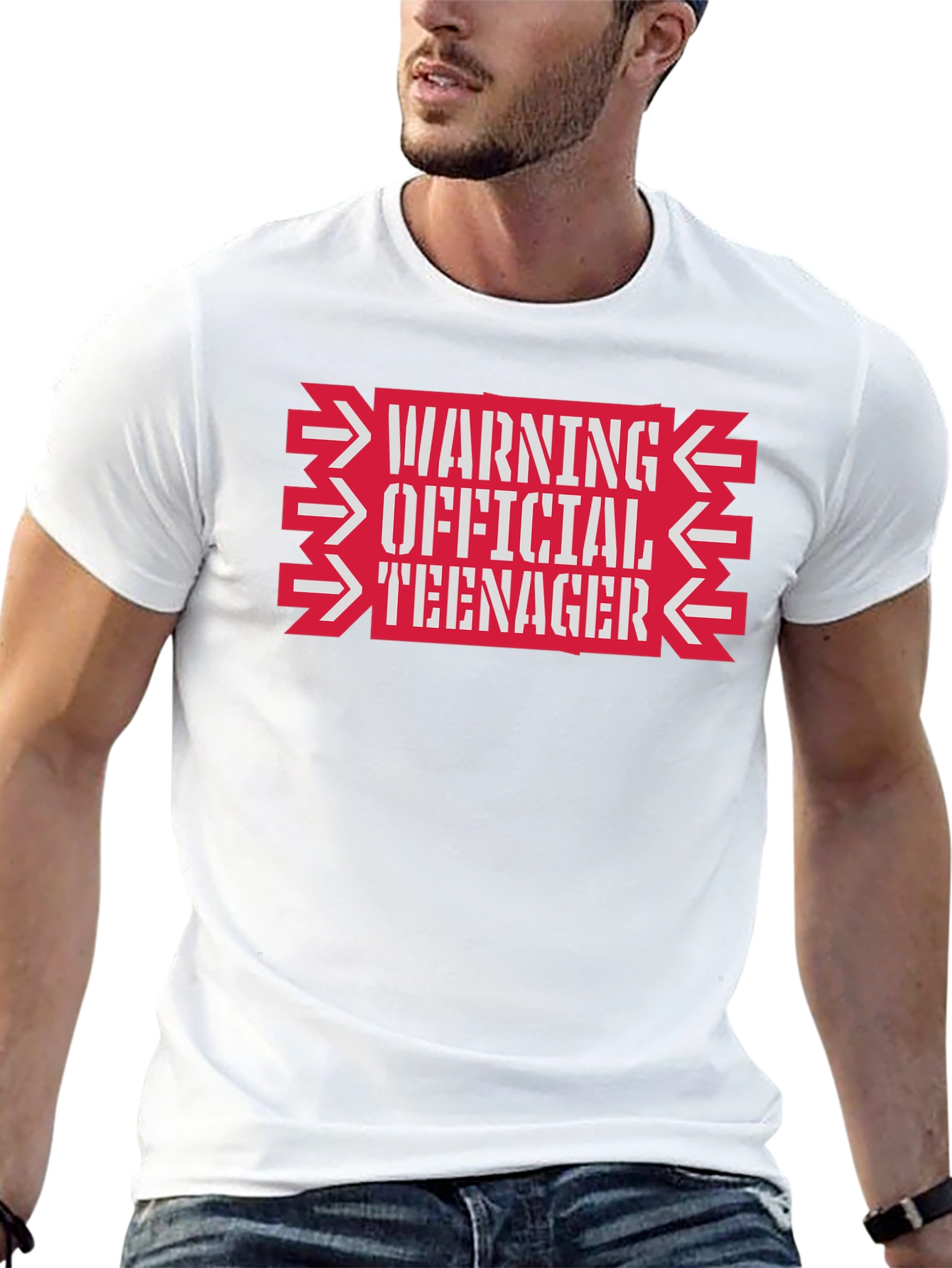 Warning Official Teenager Graphic Tee