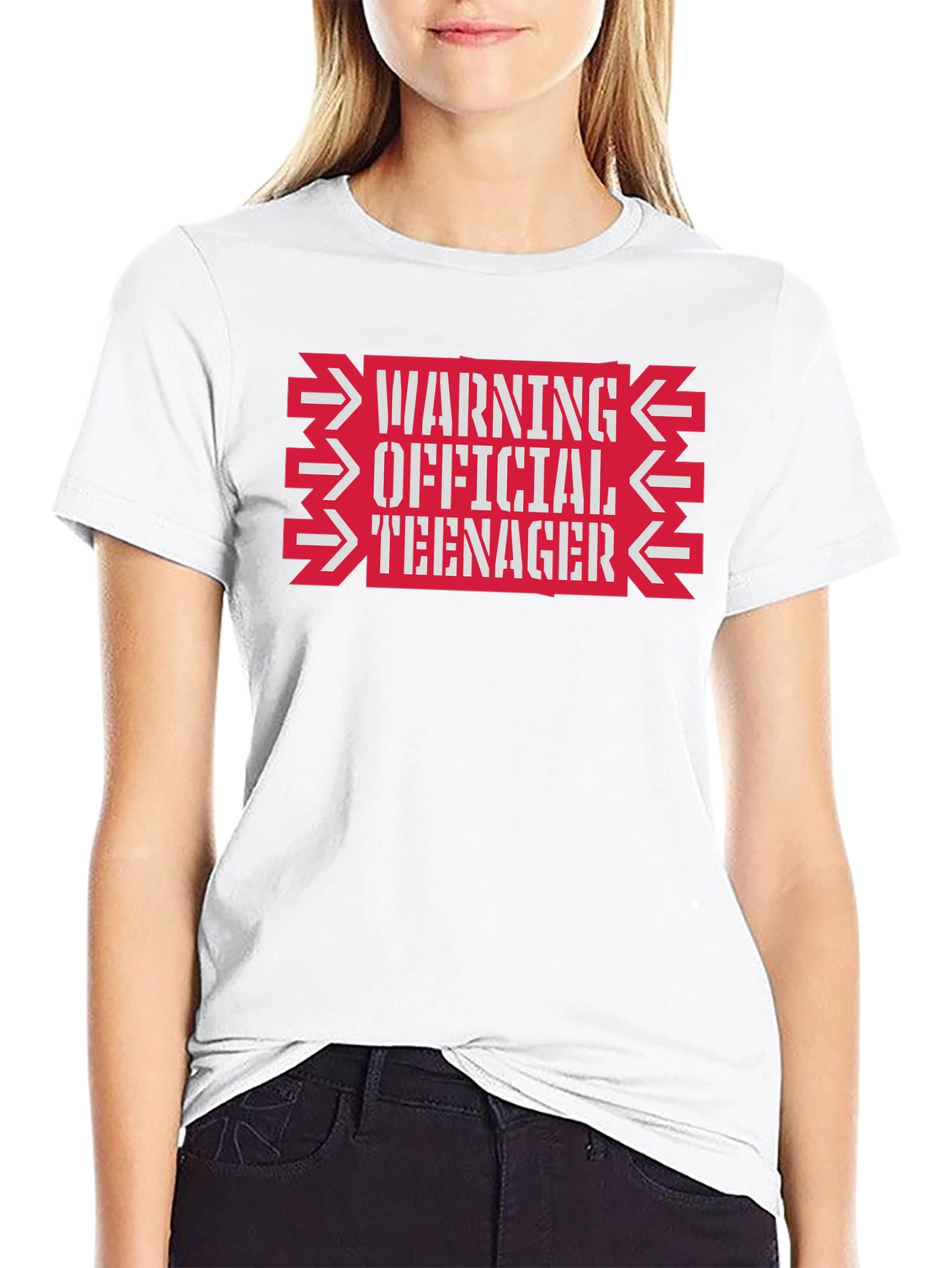 Warning Official Teenager Graphic Tee