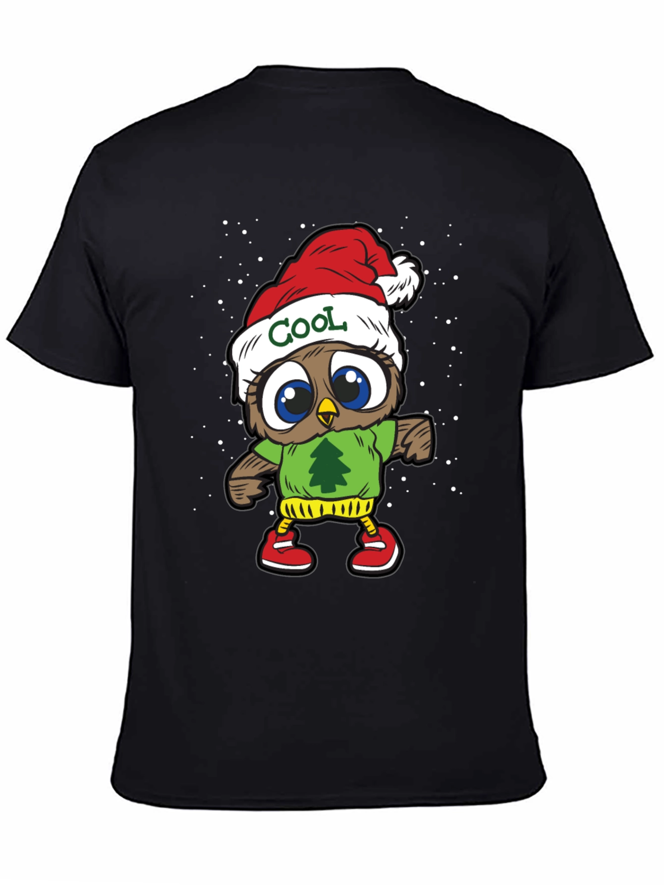 Cool Owl Christmas T-Shirt