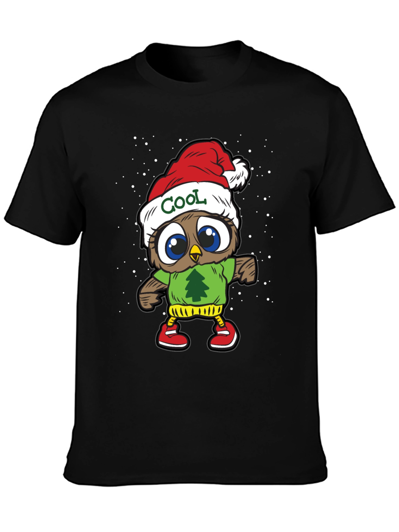 Cool Owl Christmas T-Shirt