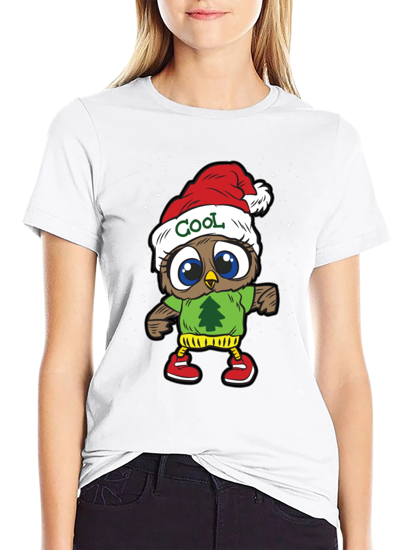 Cool Owl Christmas T-Shirt