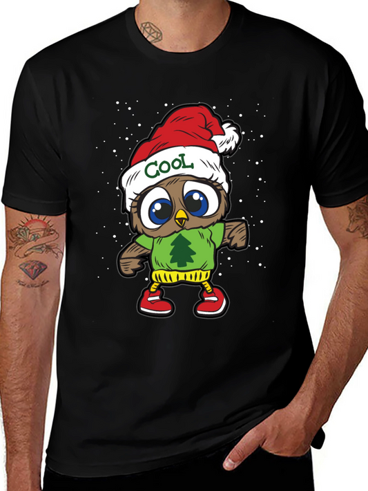 Cool Owl Christmas T-Shirt