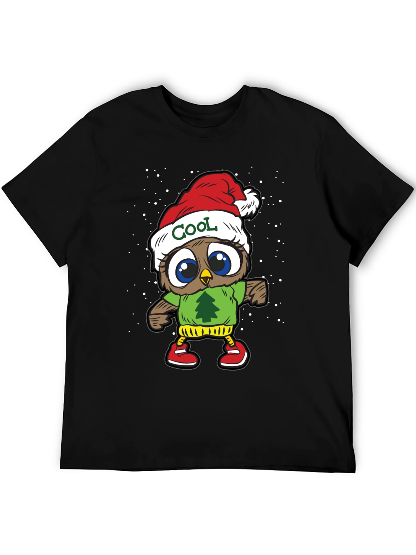 Cool Owl Christmas T-Shirt