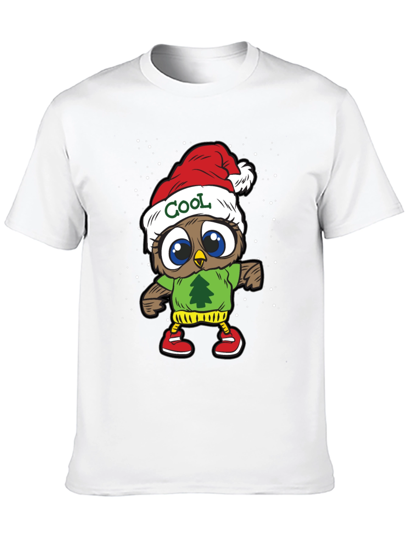 Cool Owl Christmas T-Shirt