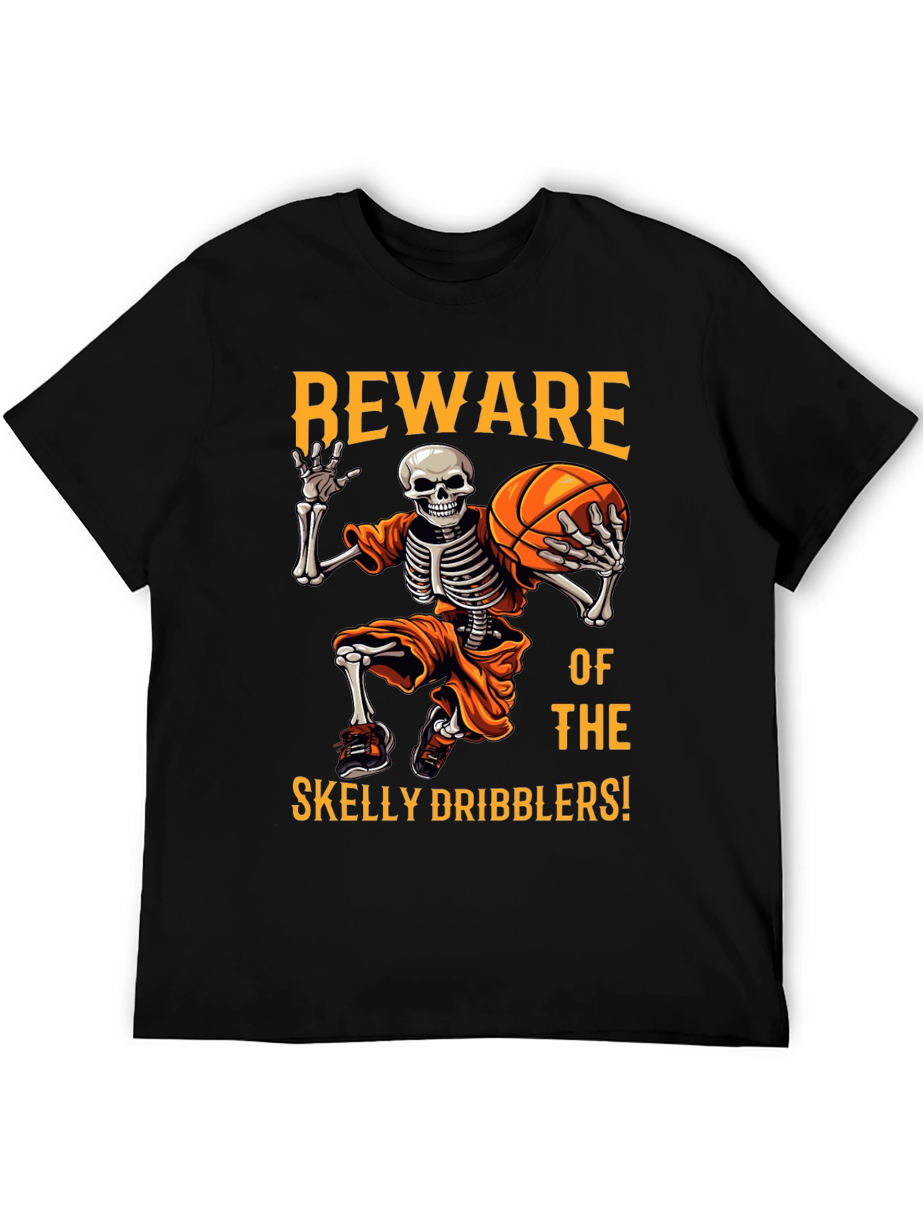 Beware Skelly Dribblers Halloween T-Shirt