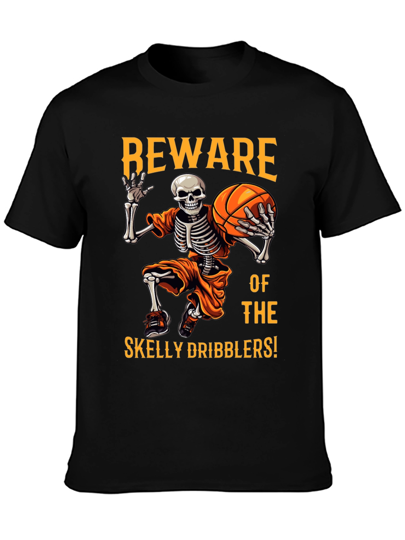 Beware Skelly Dribblers Halloween T-Shirt