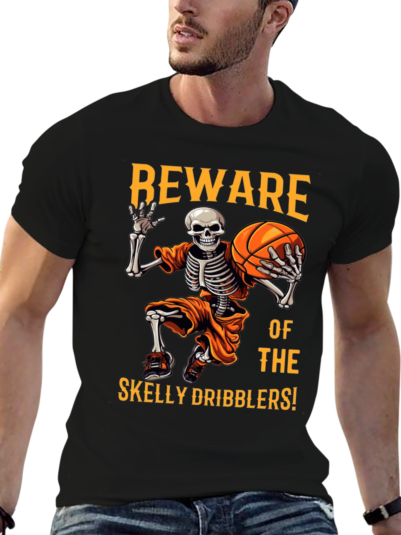 Beware Skelly Dribblers Halloween T-Shirt