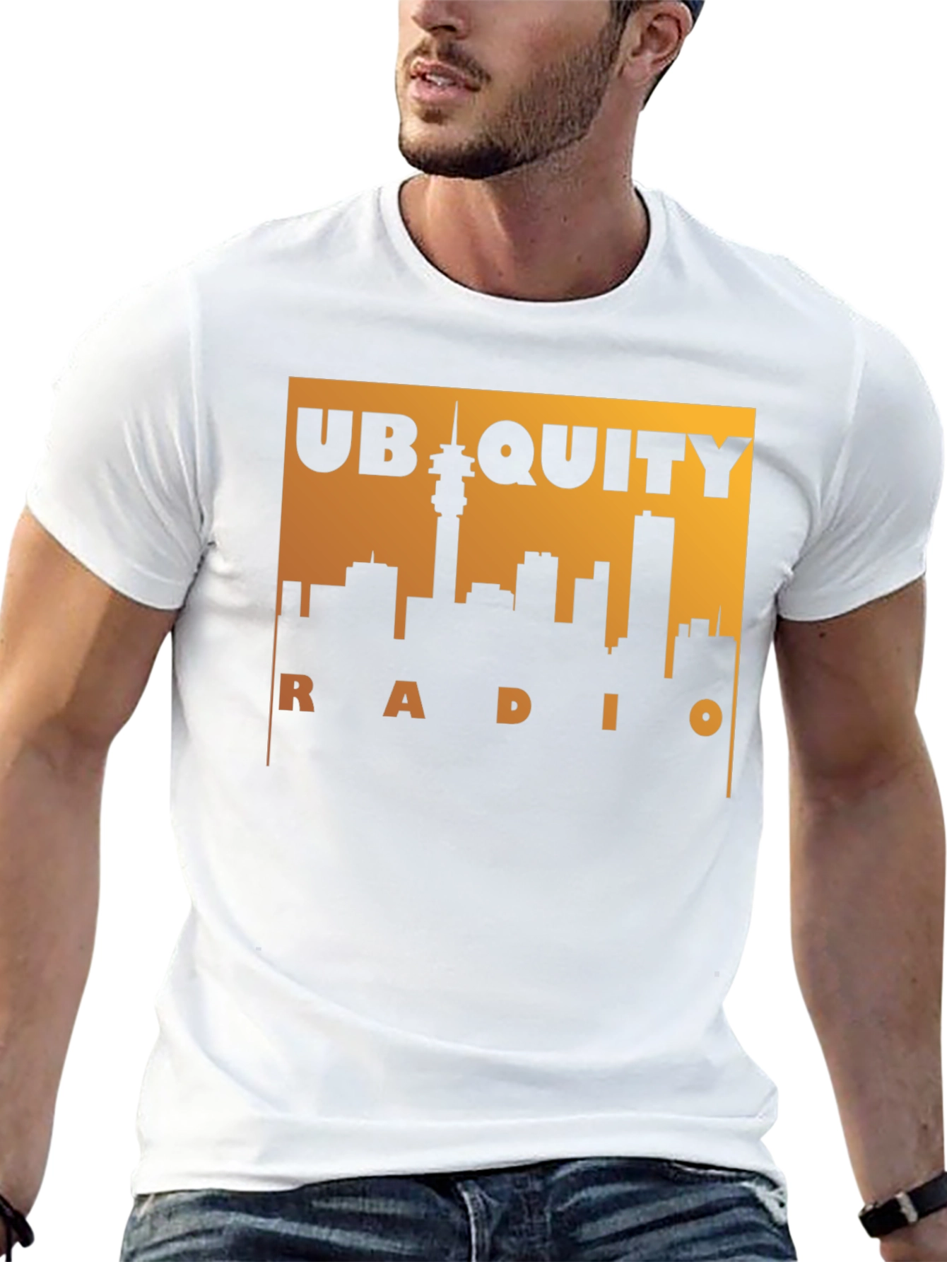 Ubiquity Radio T-Shirt - Cityscape Design