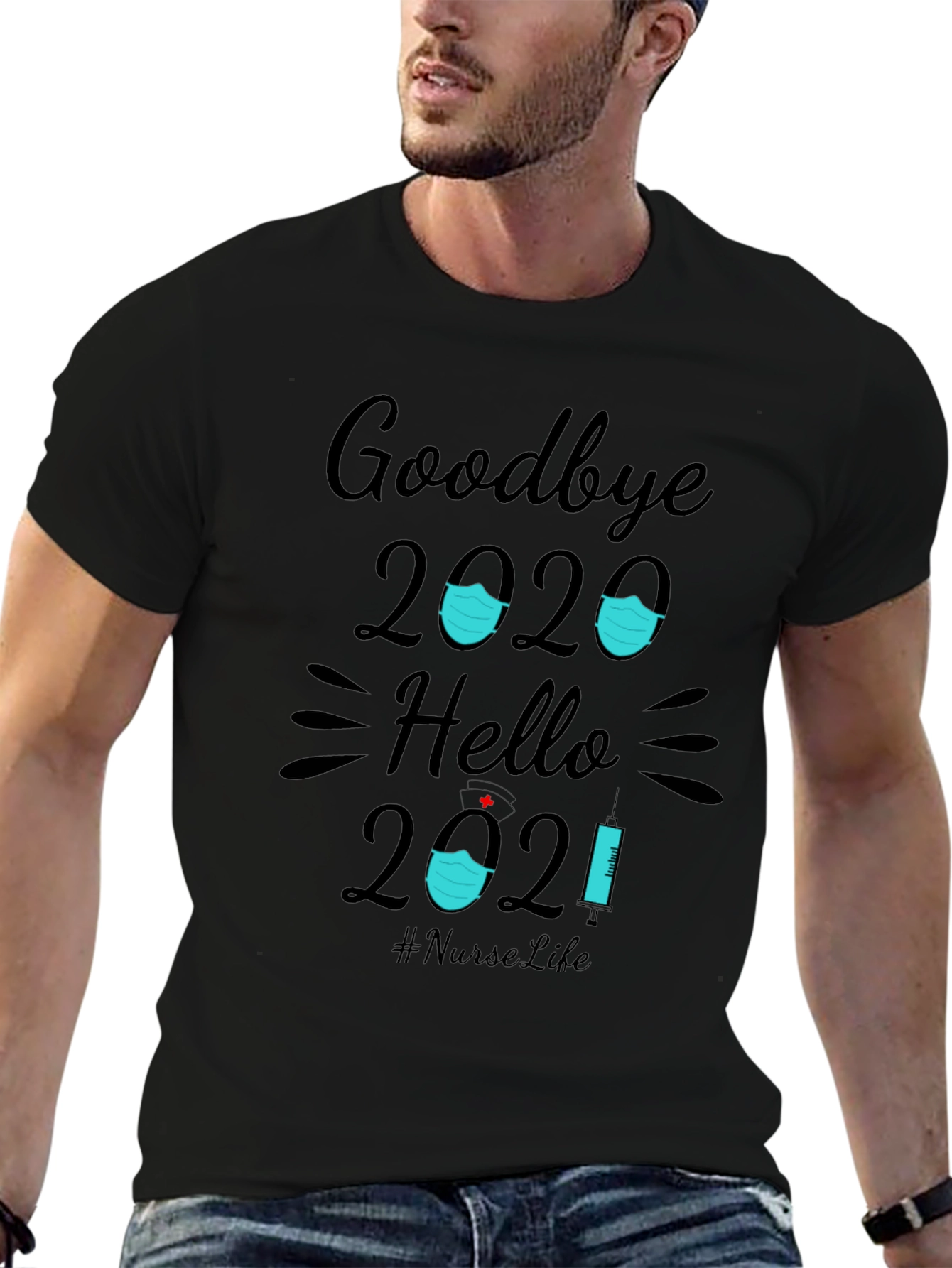 Goodbye 2020 Hello 2021 Nurse T-Shirt