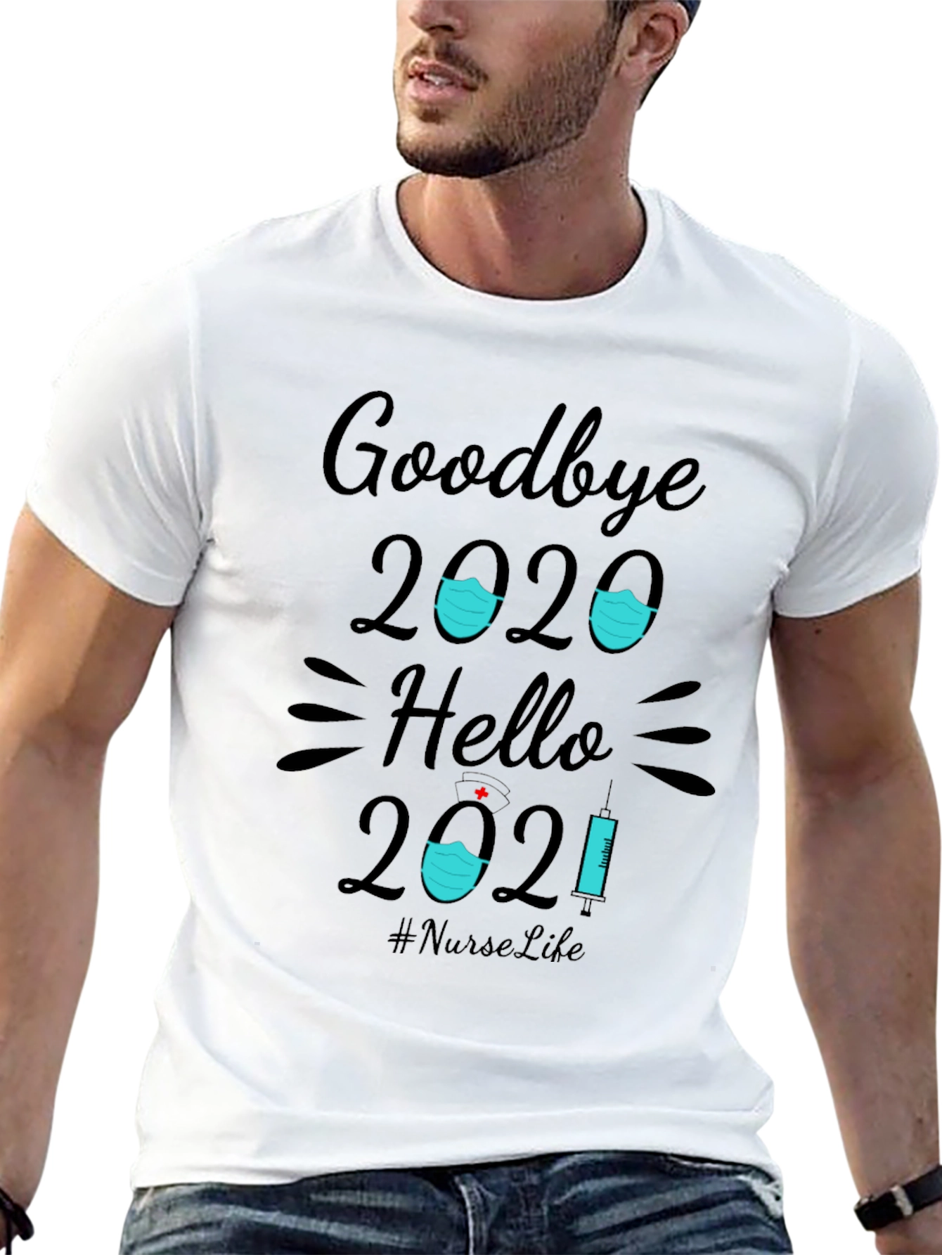 Goodbye 2020 Hello 2021 Nurse T-Shirt