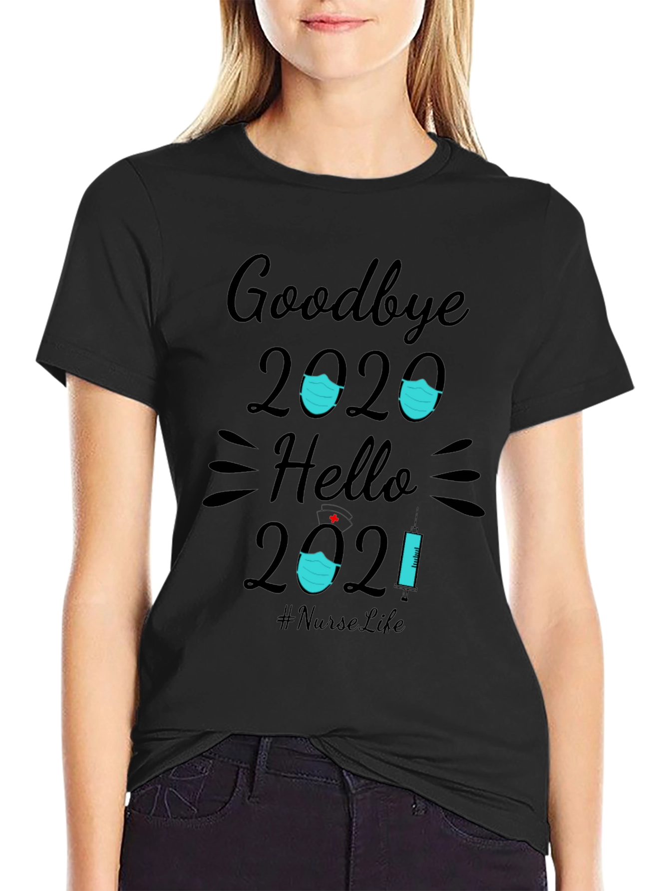 Goodbye 2020 Hello 2021 Nurse T-Shirt
