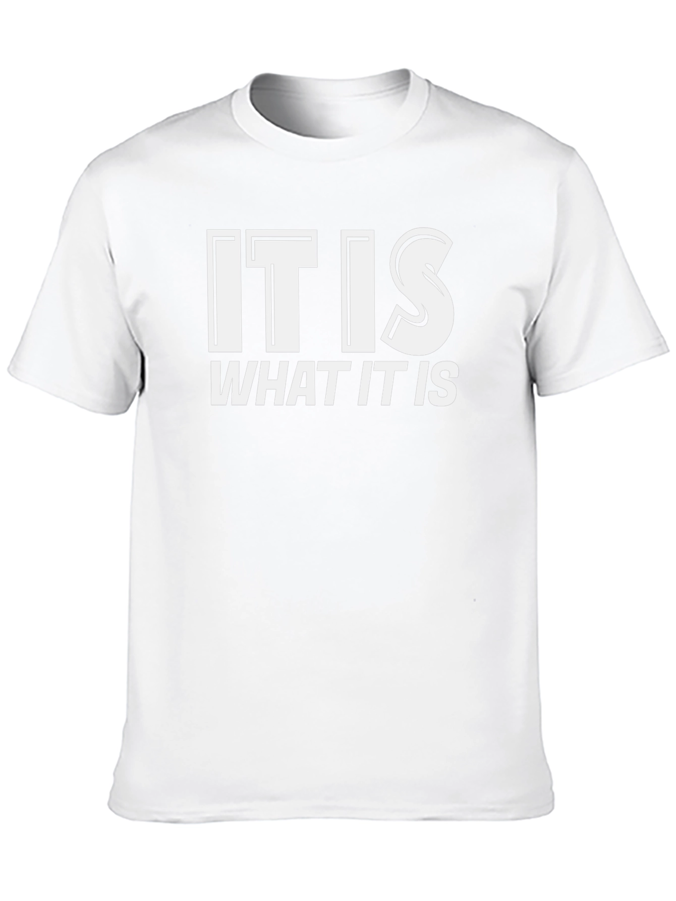 It Is What It Is Graphic Tee - Black