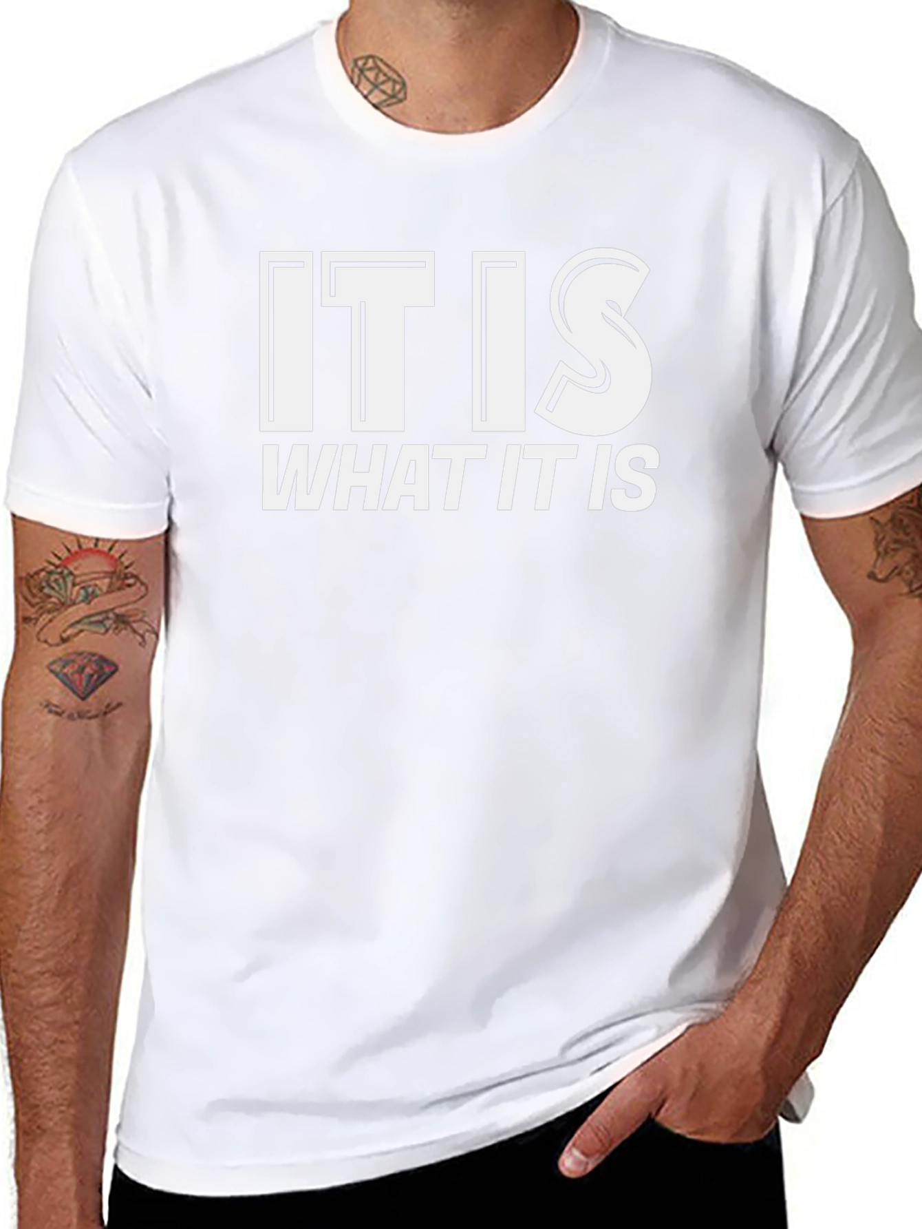It Is What It Is Graphic Tee - Black