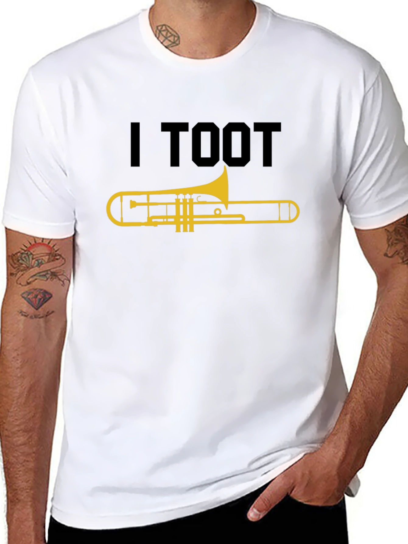 I Toot Trombone Black T-Shirt