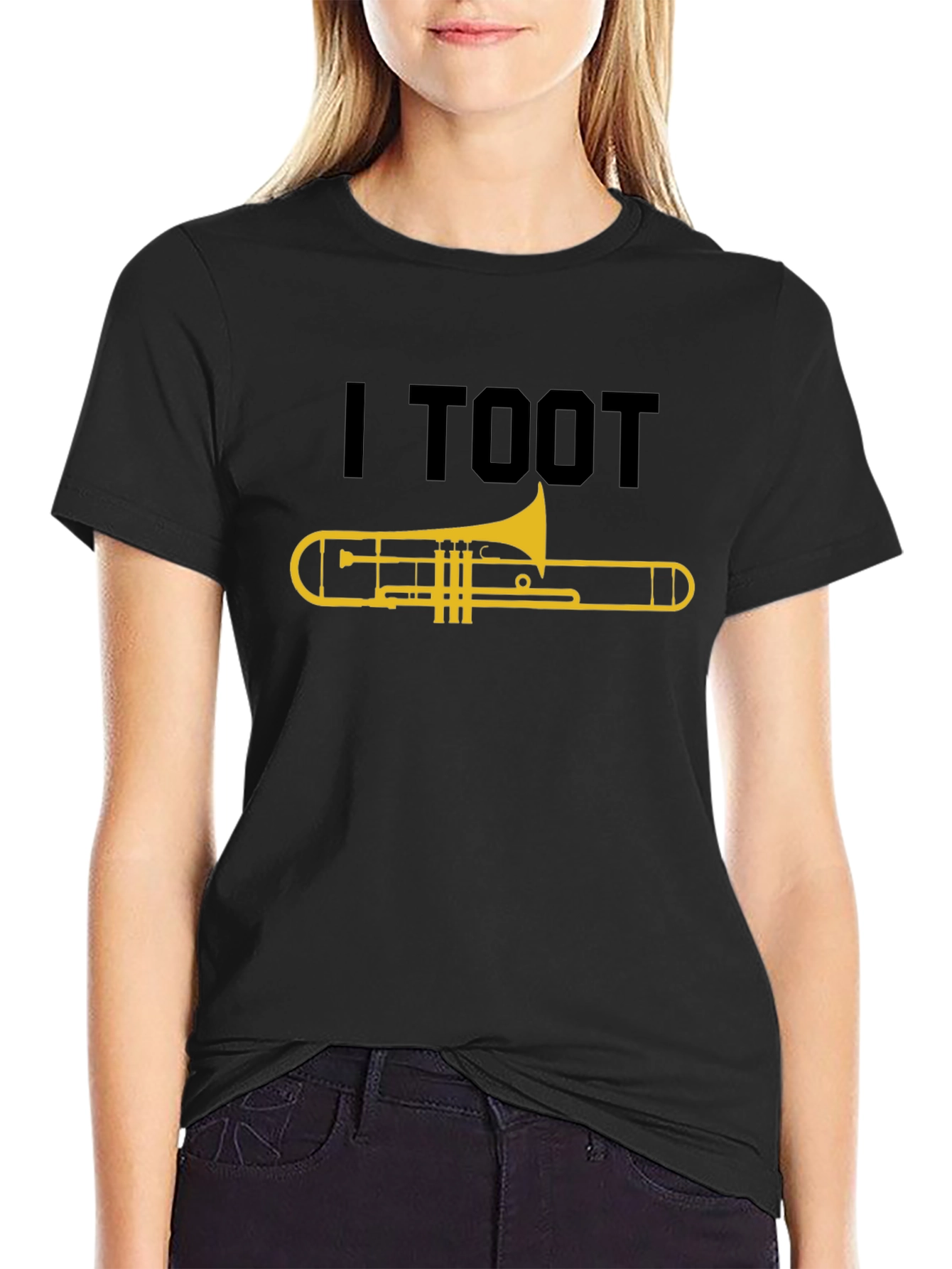 I Toot Trombone Black T-Shirt