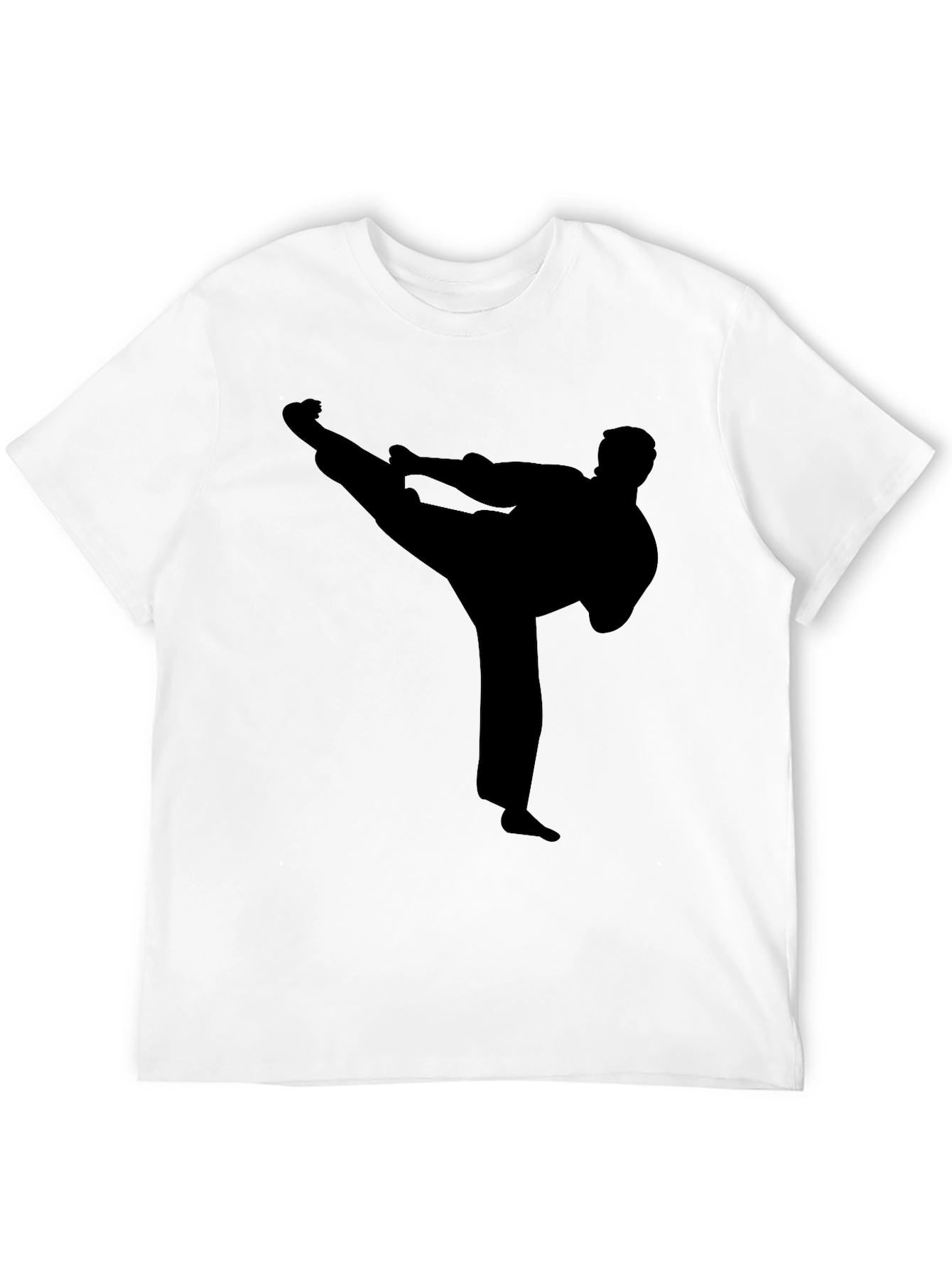 Black Karate Silhouette T-Shirt
