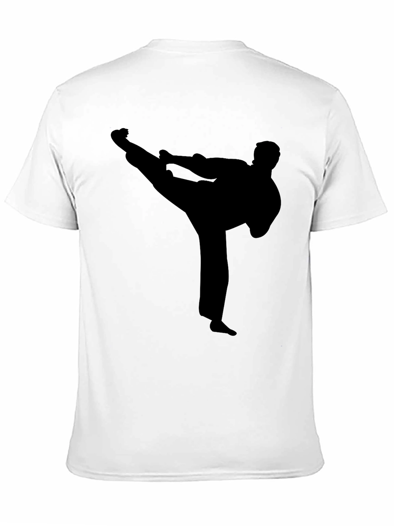 Black Karate Silhouette T-Shirt