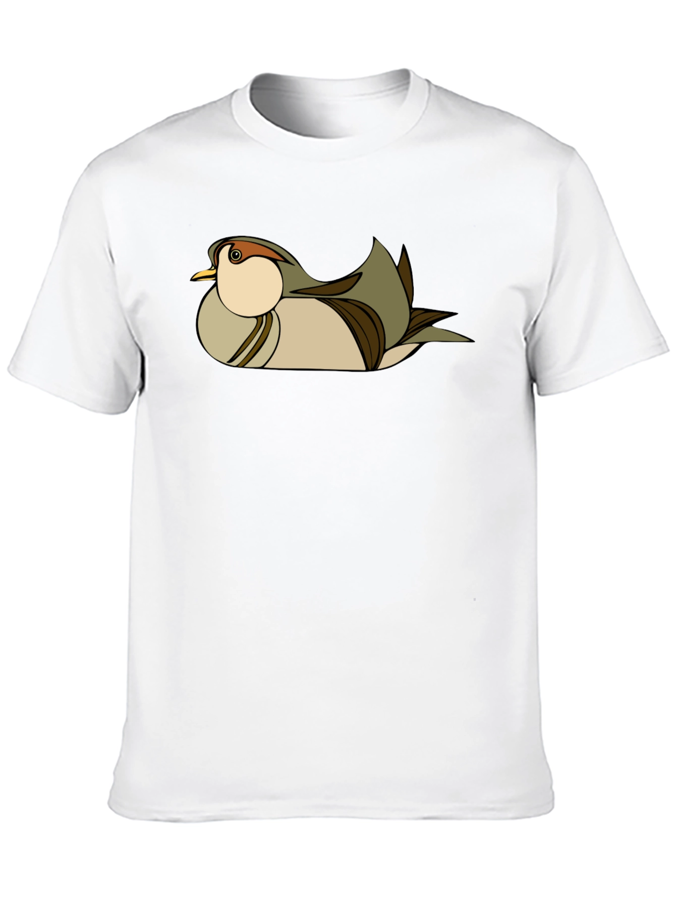 Stylish Bird Graphic Black T-Shirt