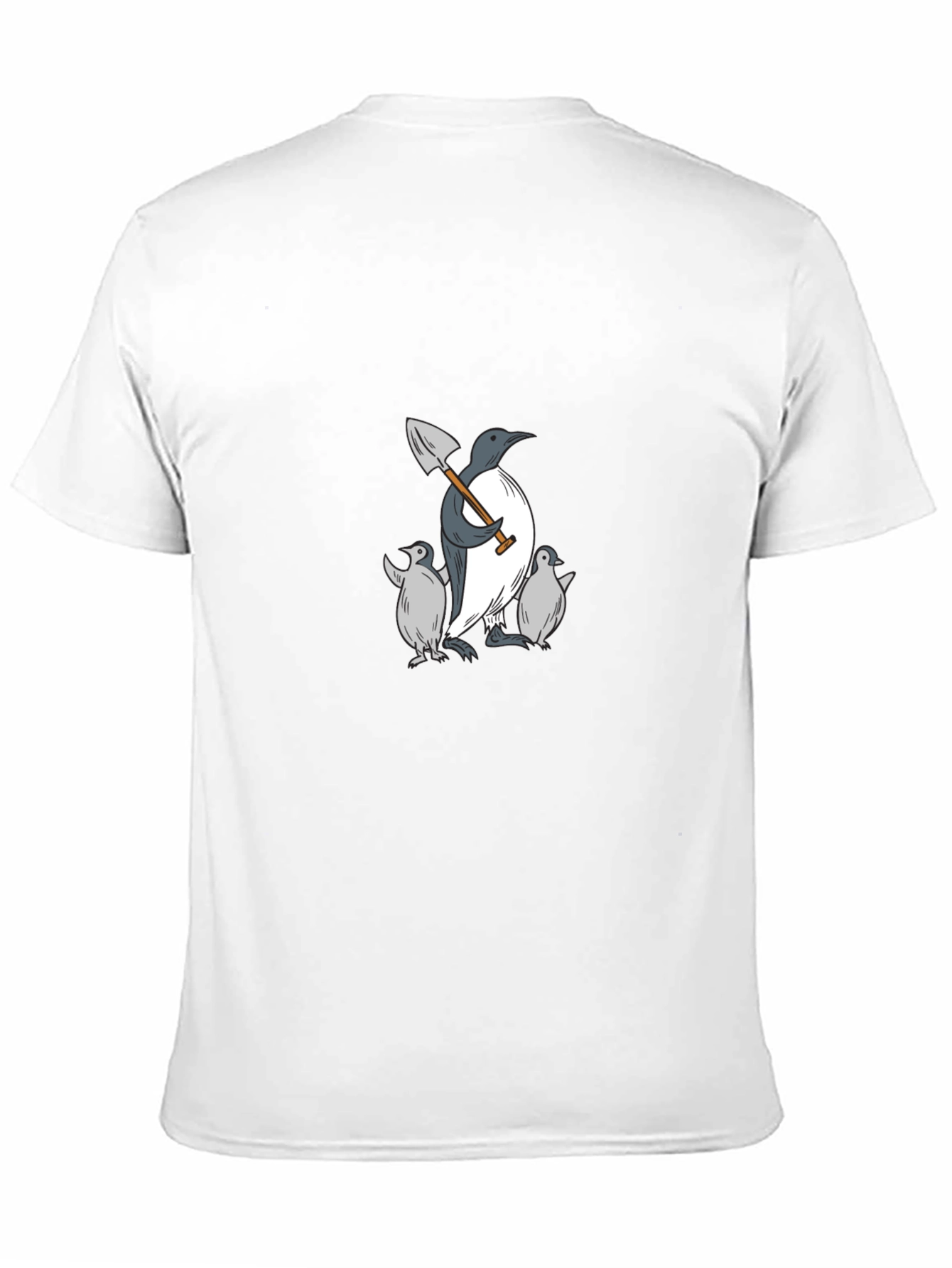 Penguin Family Black T-Shirt