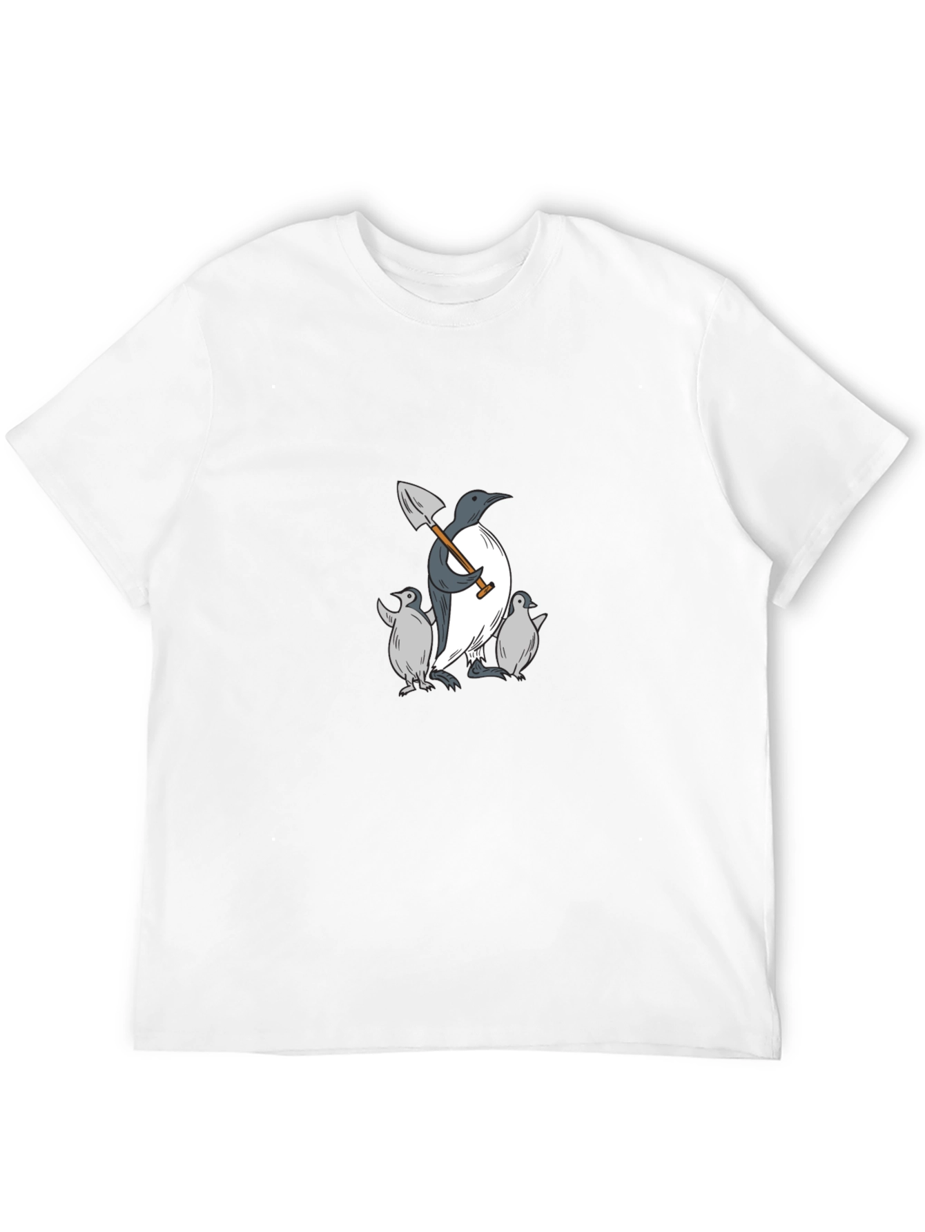 Penguin Family Black T-Shirt