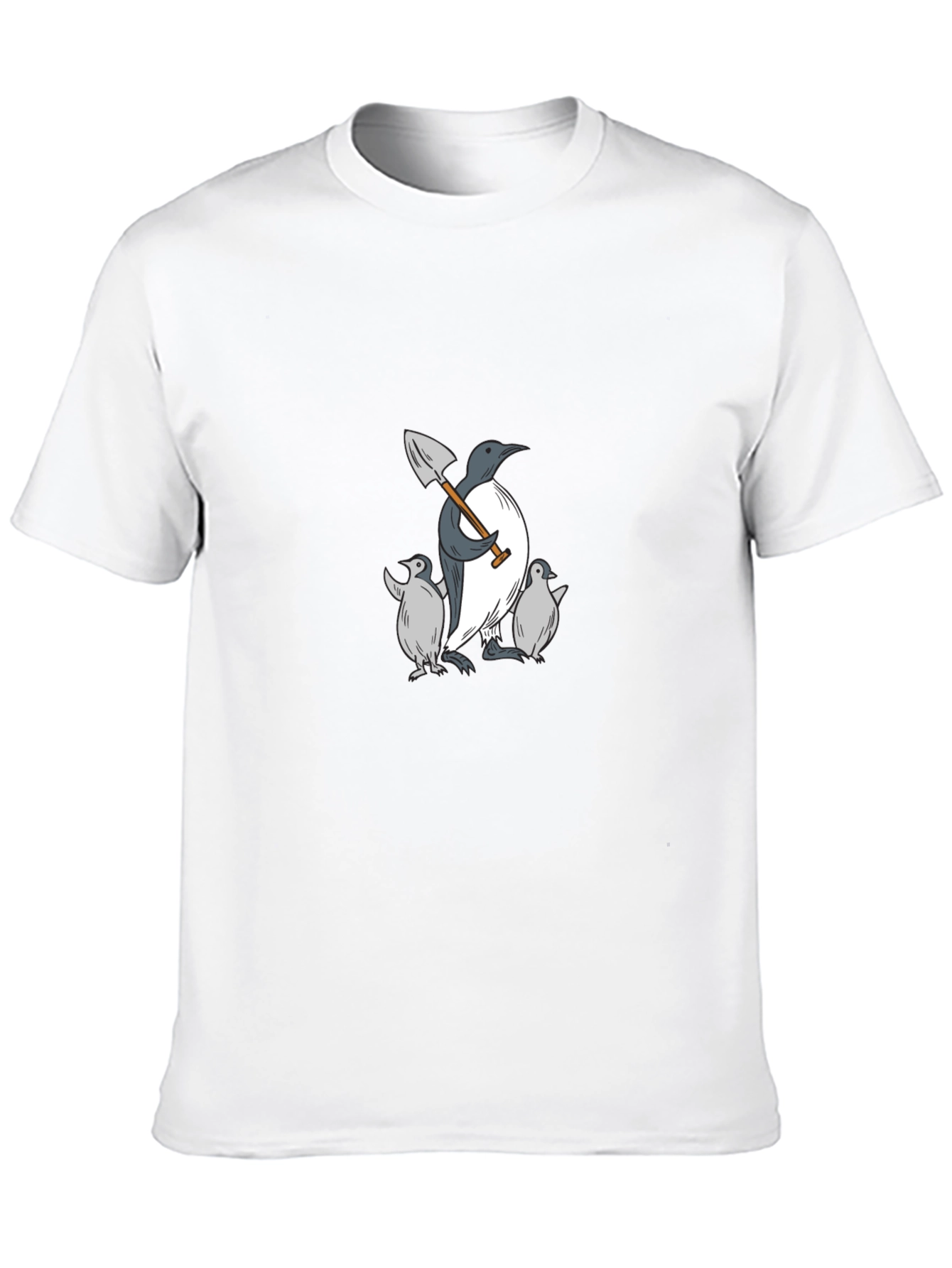Penguin Family Black T-Shirt