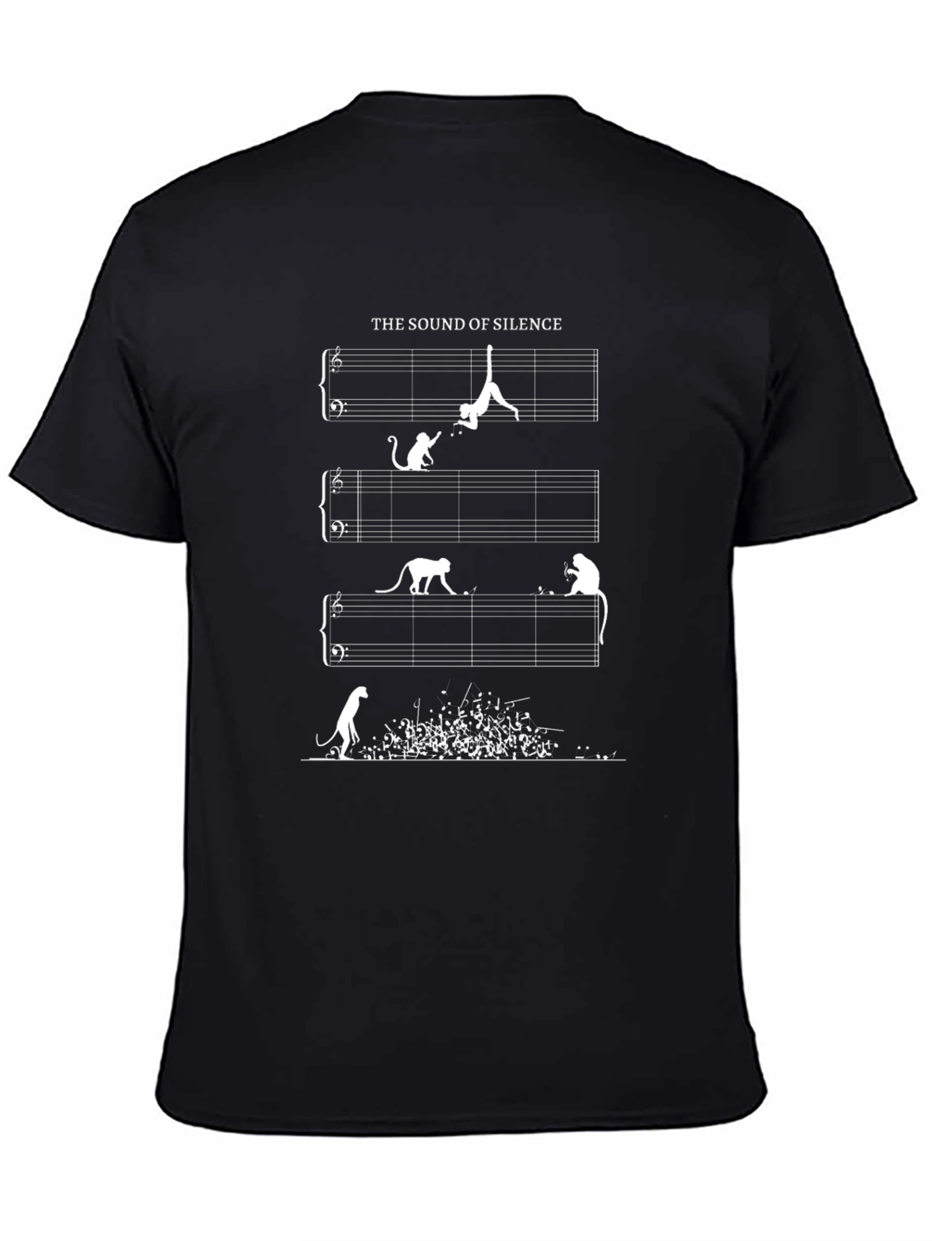 The Sound of Silence Monkey Music T-Shirt