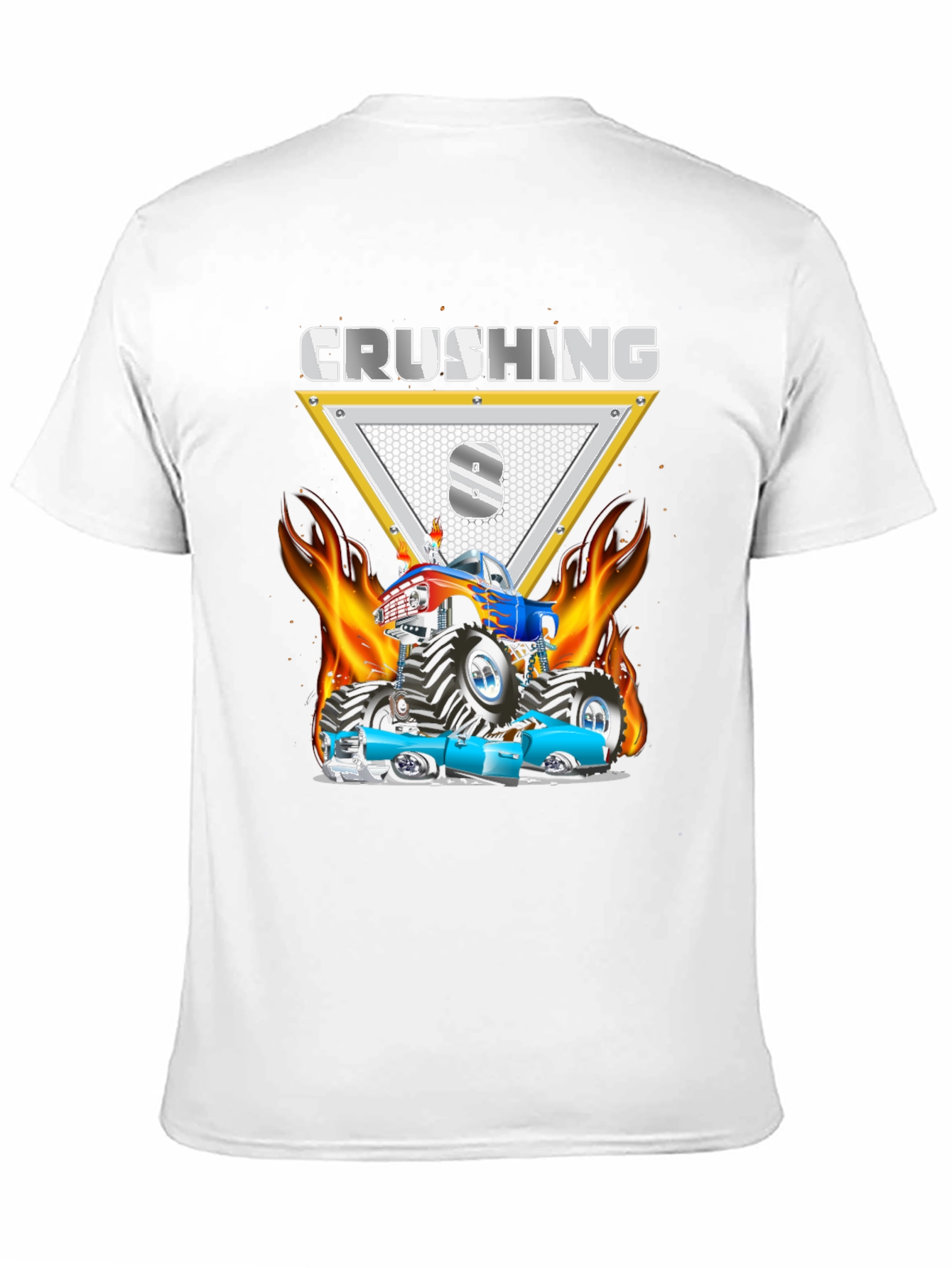 Crushing 8 Monster Truck Birthday Shirt