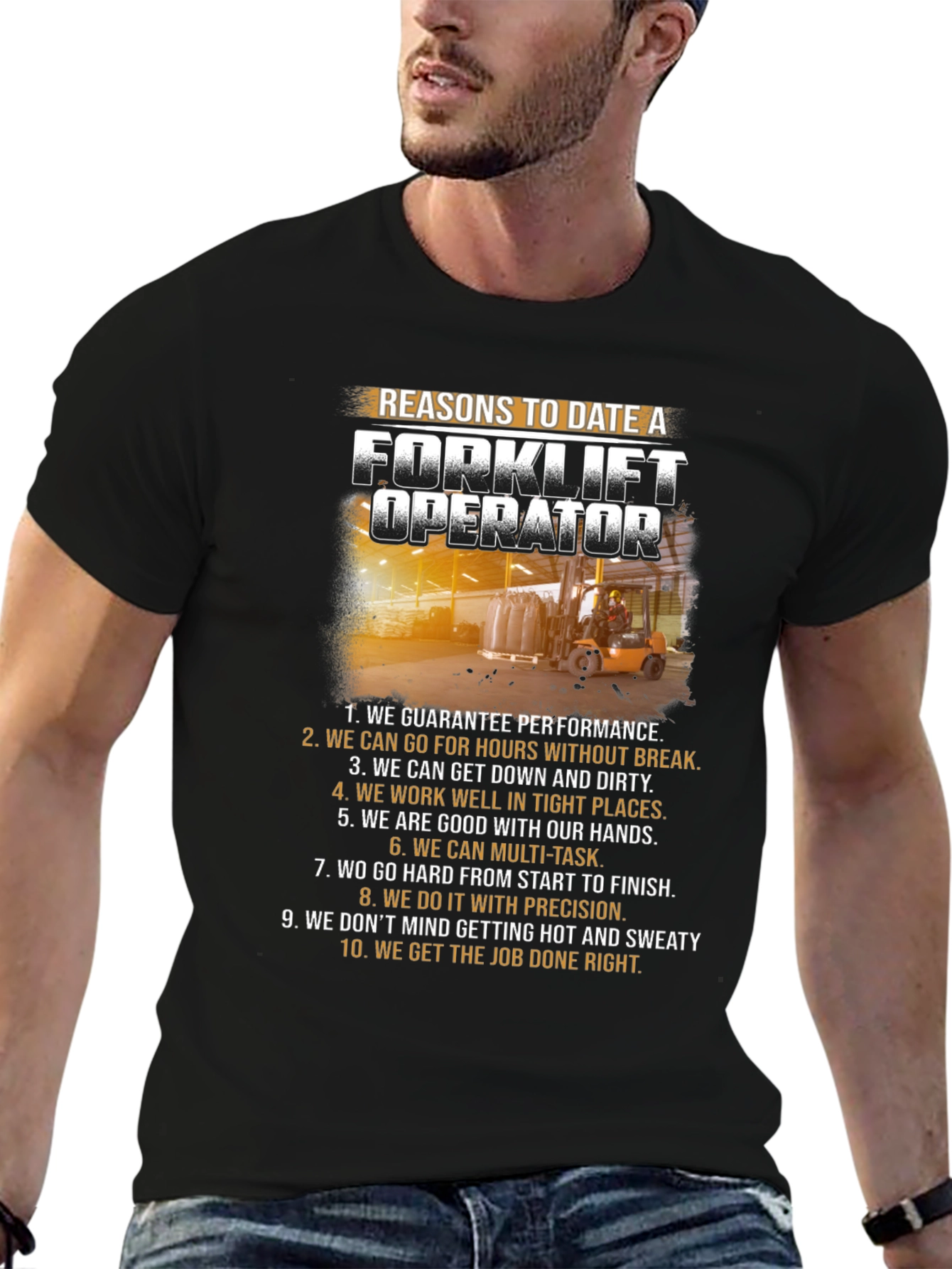 Reasons to Date a Forklift Operator T-Shirt
