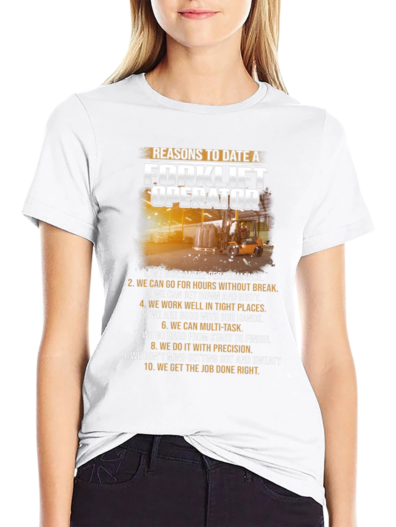 Reasons to Date a Forklift Operator T-Shirt