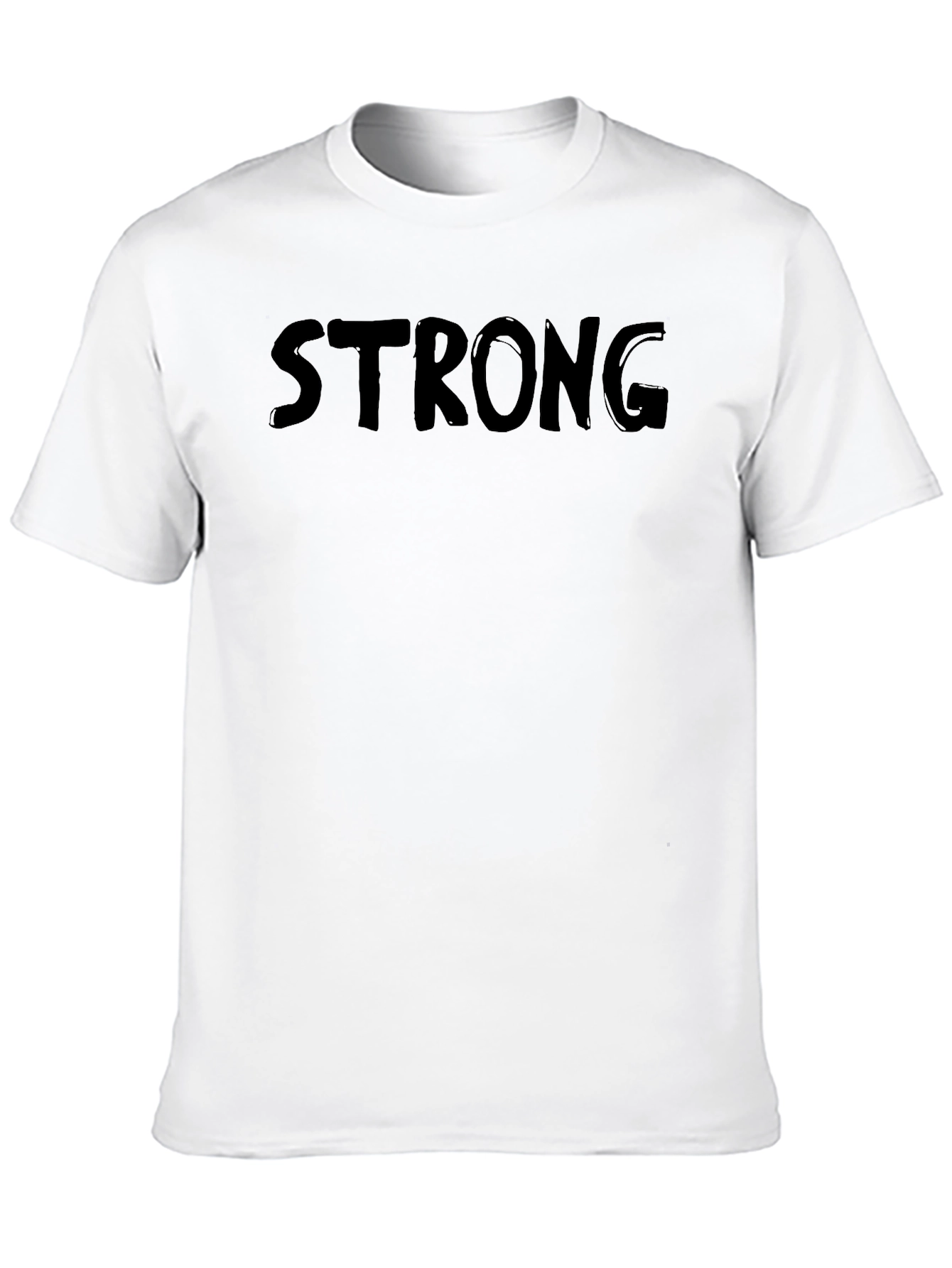 Strong Graphic Tee - Mens Black T-Shirt