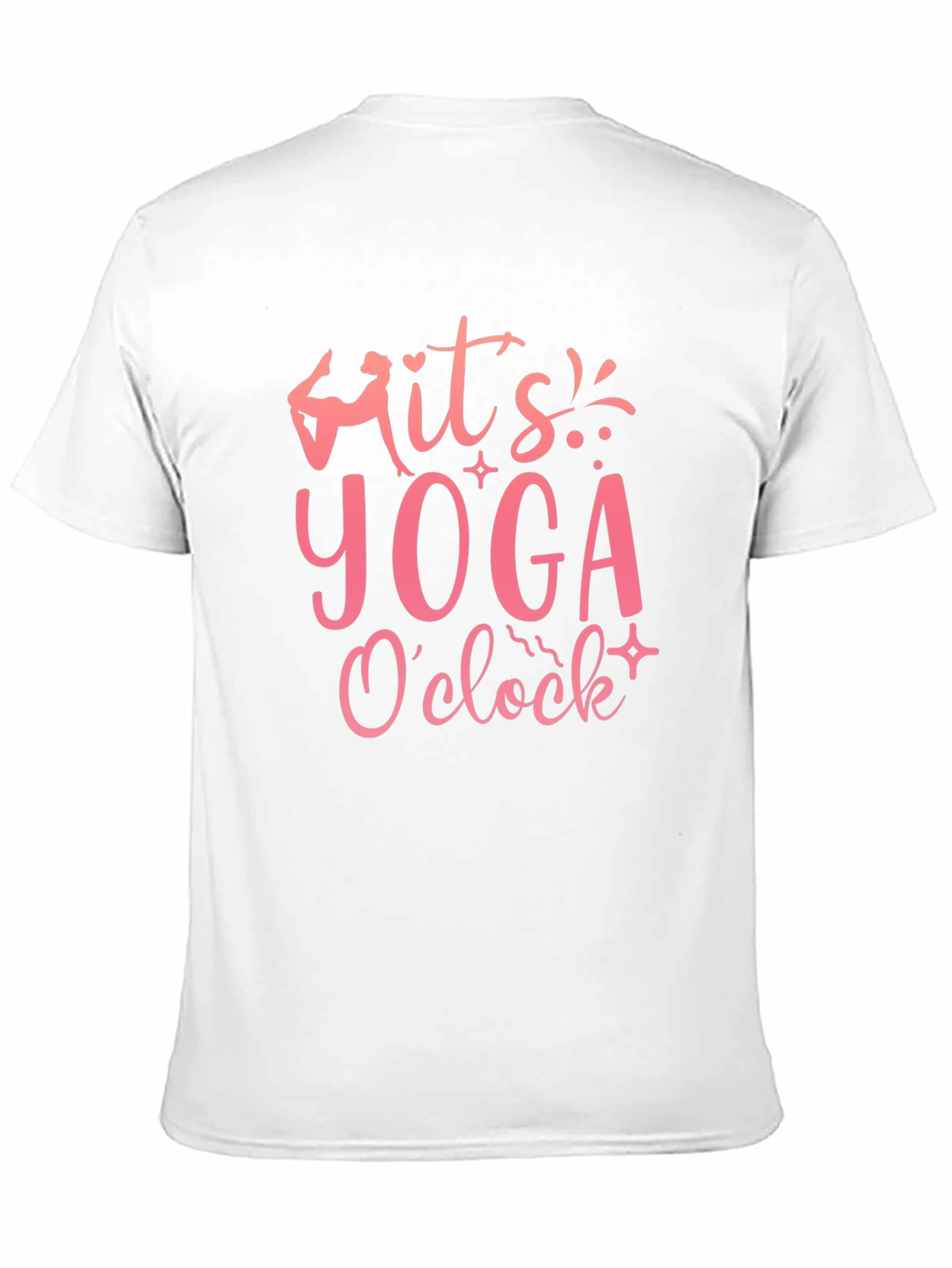 Its Yoga OClock Black Graphic Tee