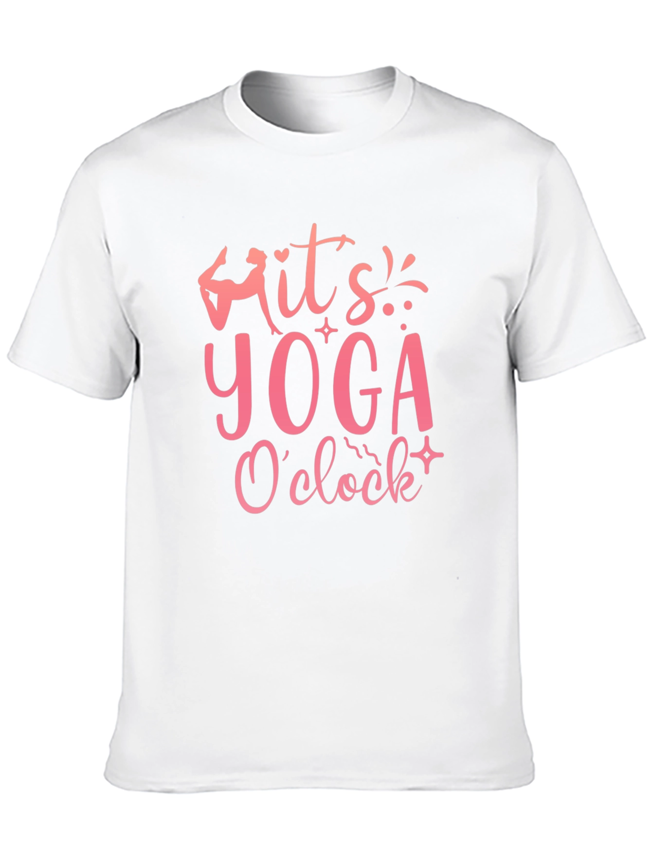 Its Yoga OClock Black Graphic Tee