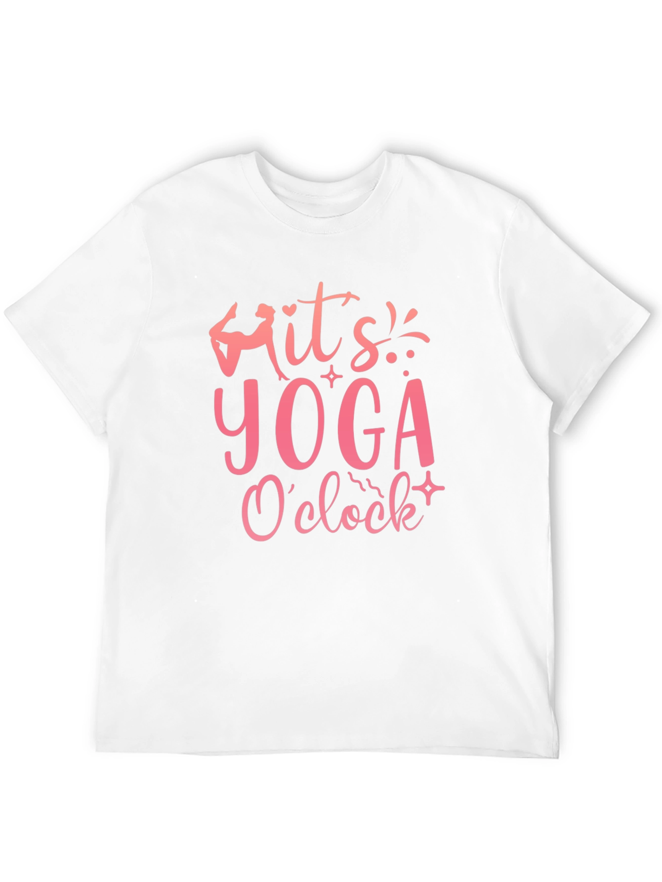 Its Yoga OClock Black Graphic Tee