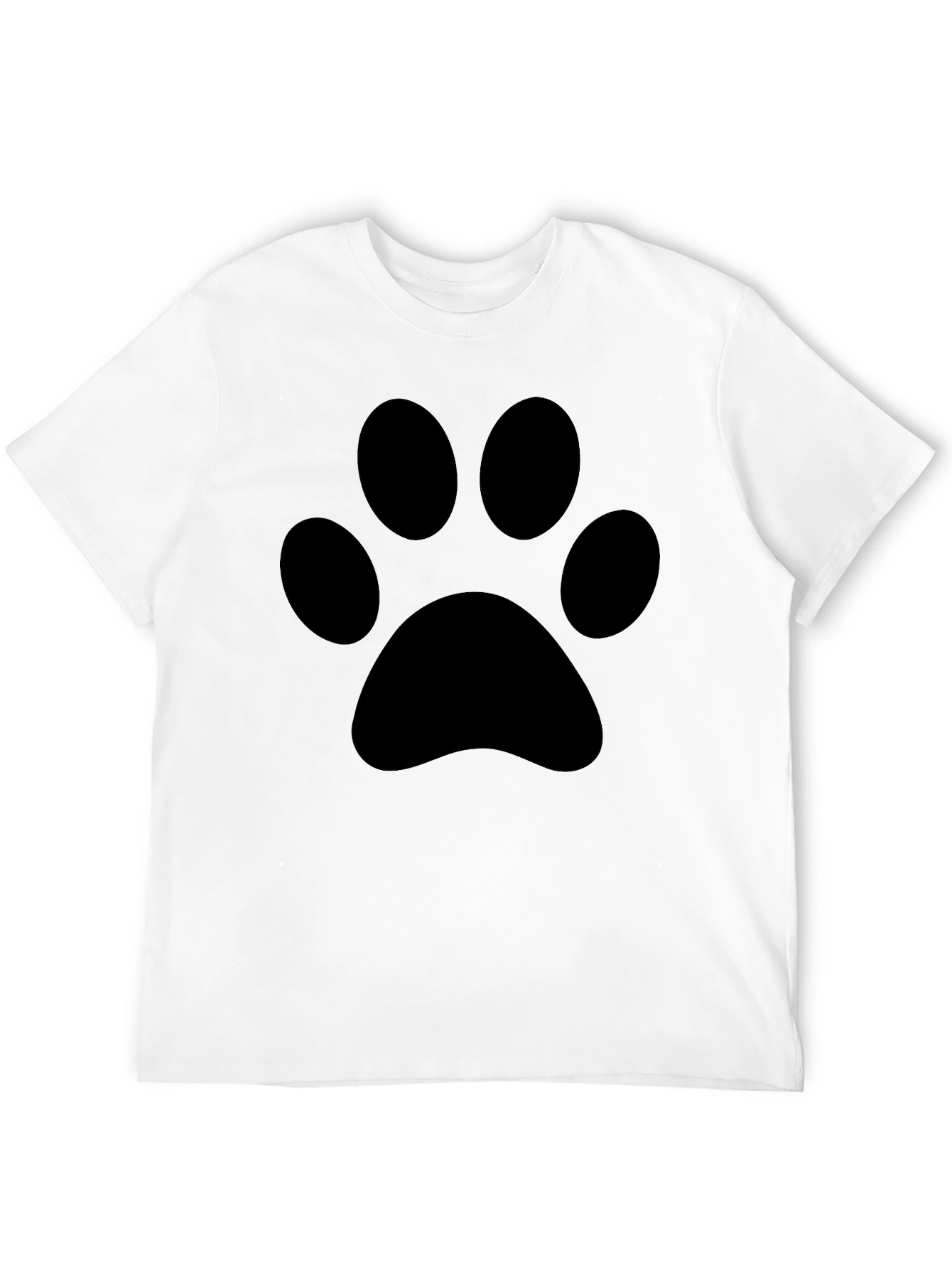 Black Paw Print T-Shirt - Casual Style