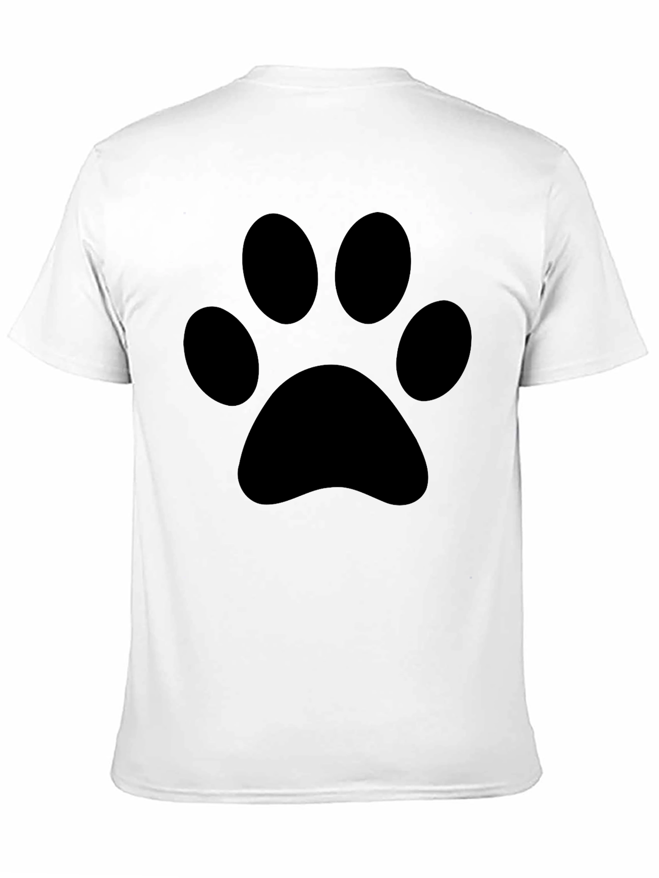 Black Paw Print T-Shirt - Casual Style