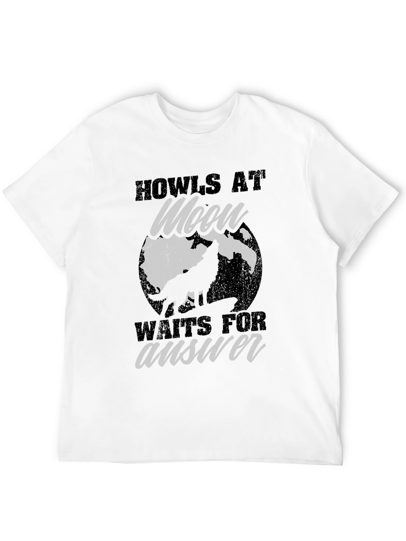 Howls at Moon Graphic Tee - Black
