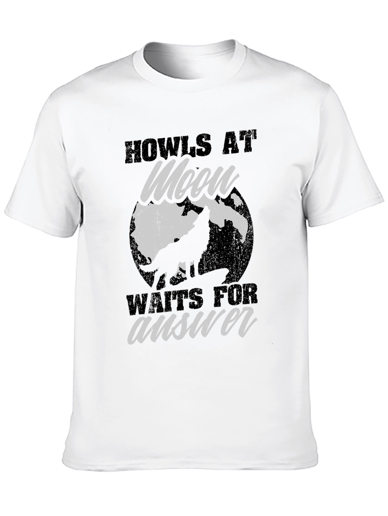 Howls at Moon Graphic Tee - Black