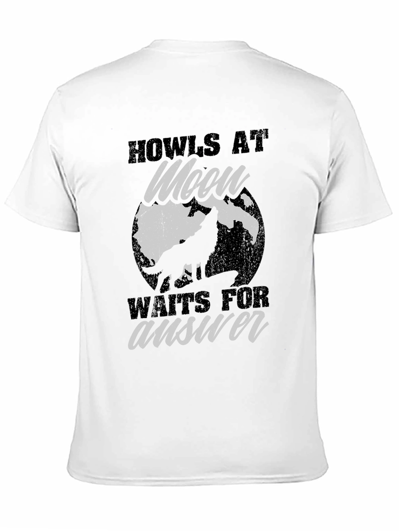 Howls at Moon Graphic Tee - Black