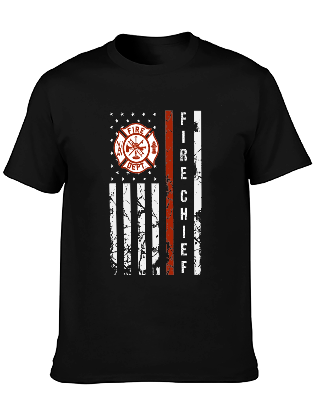 Fire Chief American Flag Graphic Tee