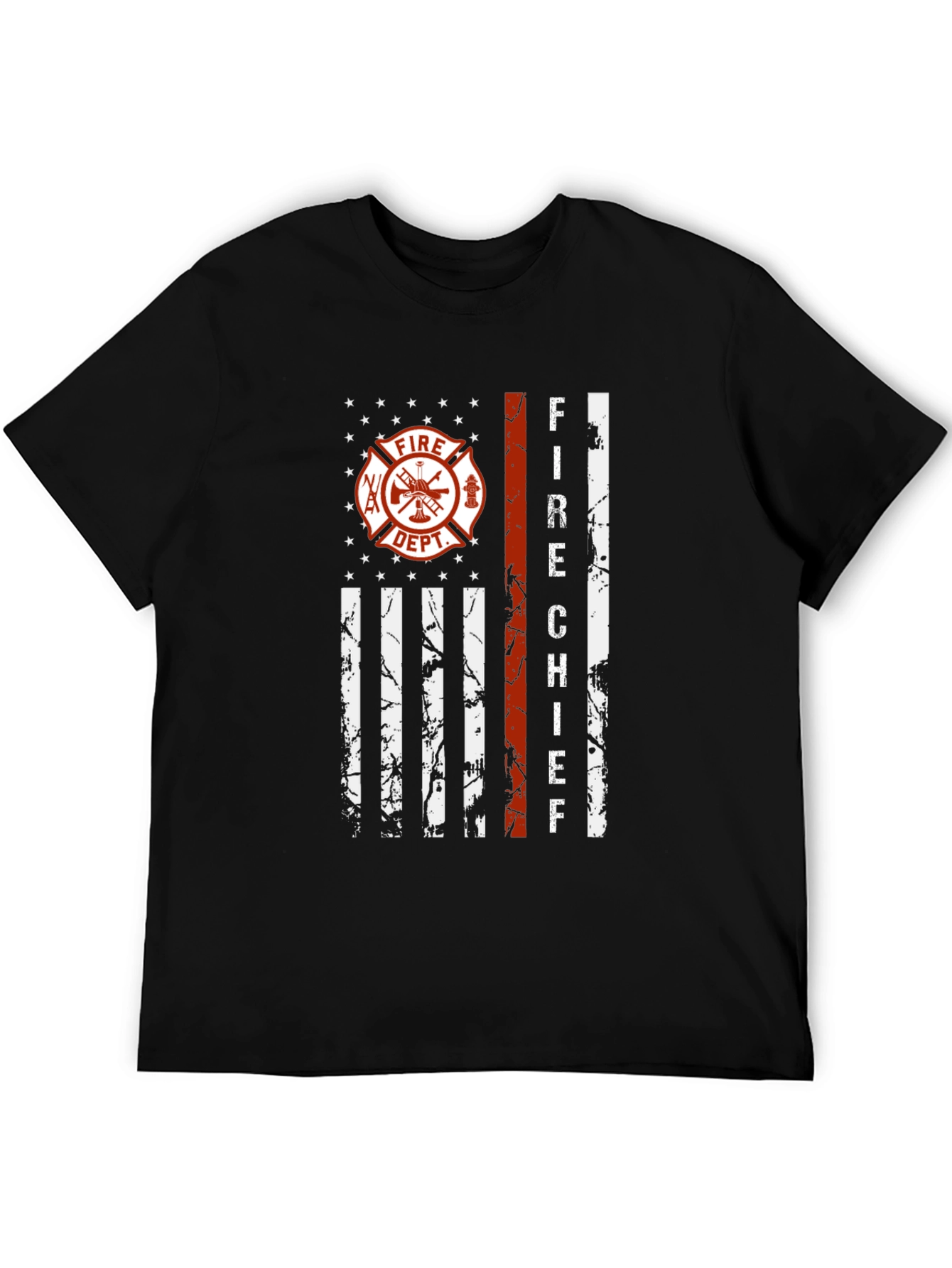 Fire Chief American Flag Graphic Tee