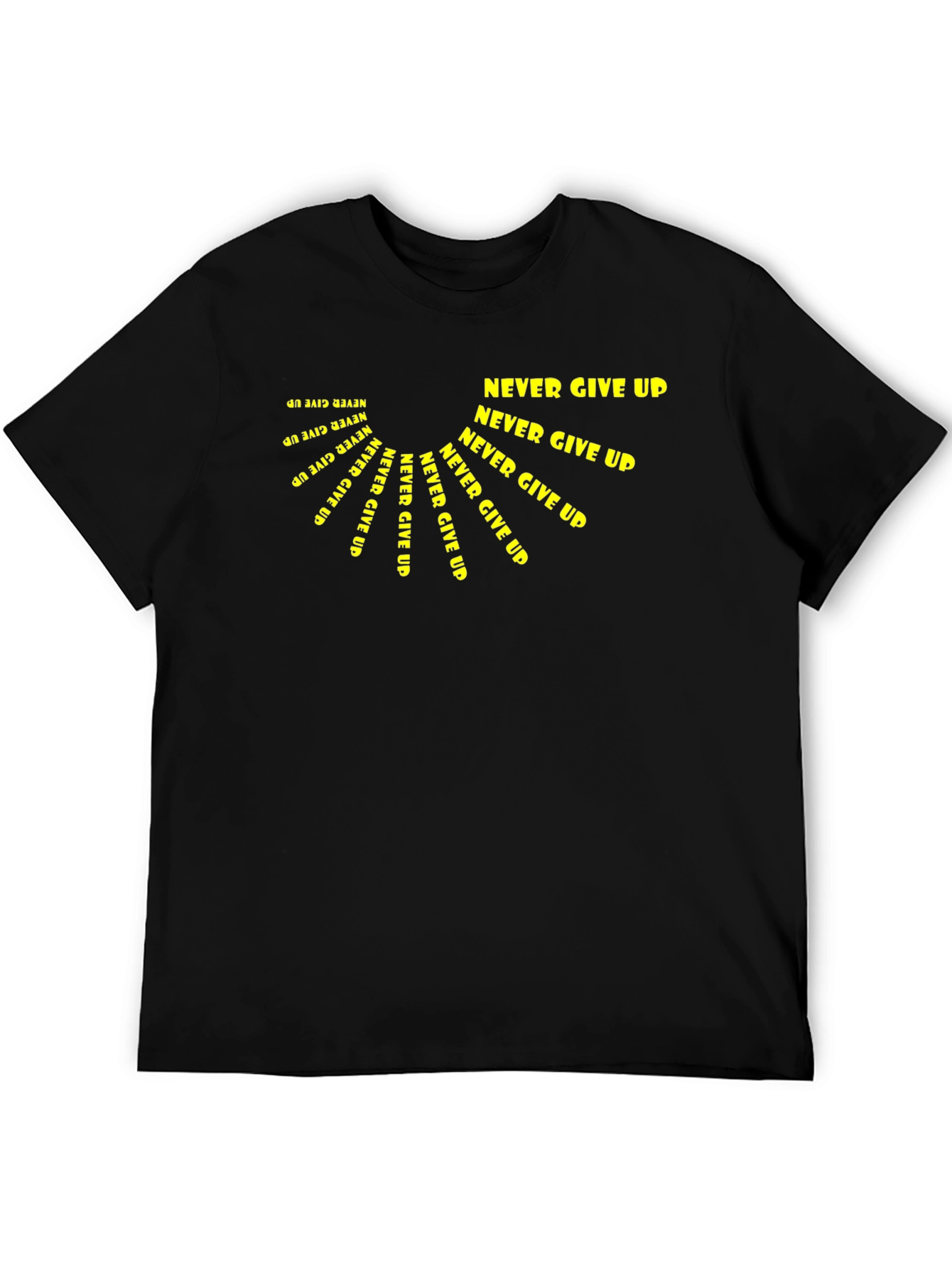 Never Give Up Graphic Tee - Motivational Design