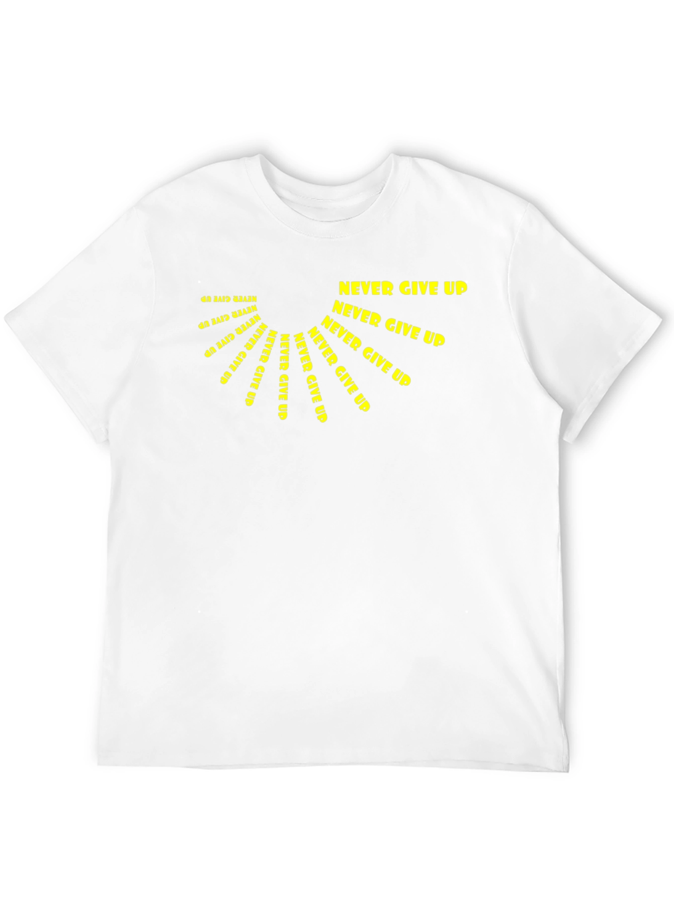 Never Give Up Graphic Tee - Motivational Design