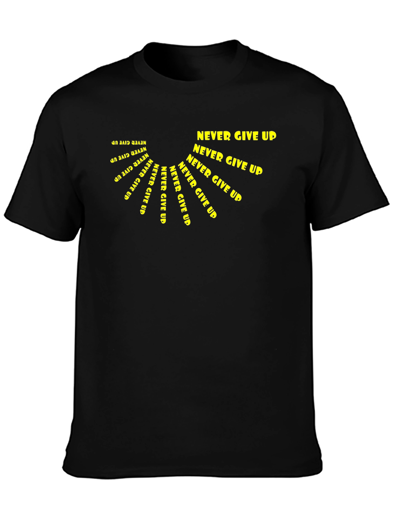 Never Give Up Graphic Tee - Motivational Design