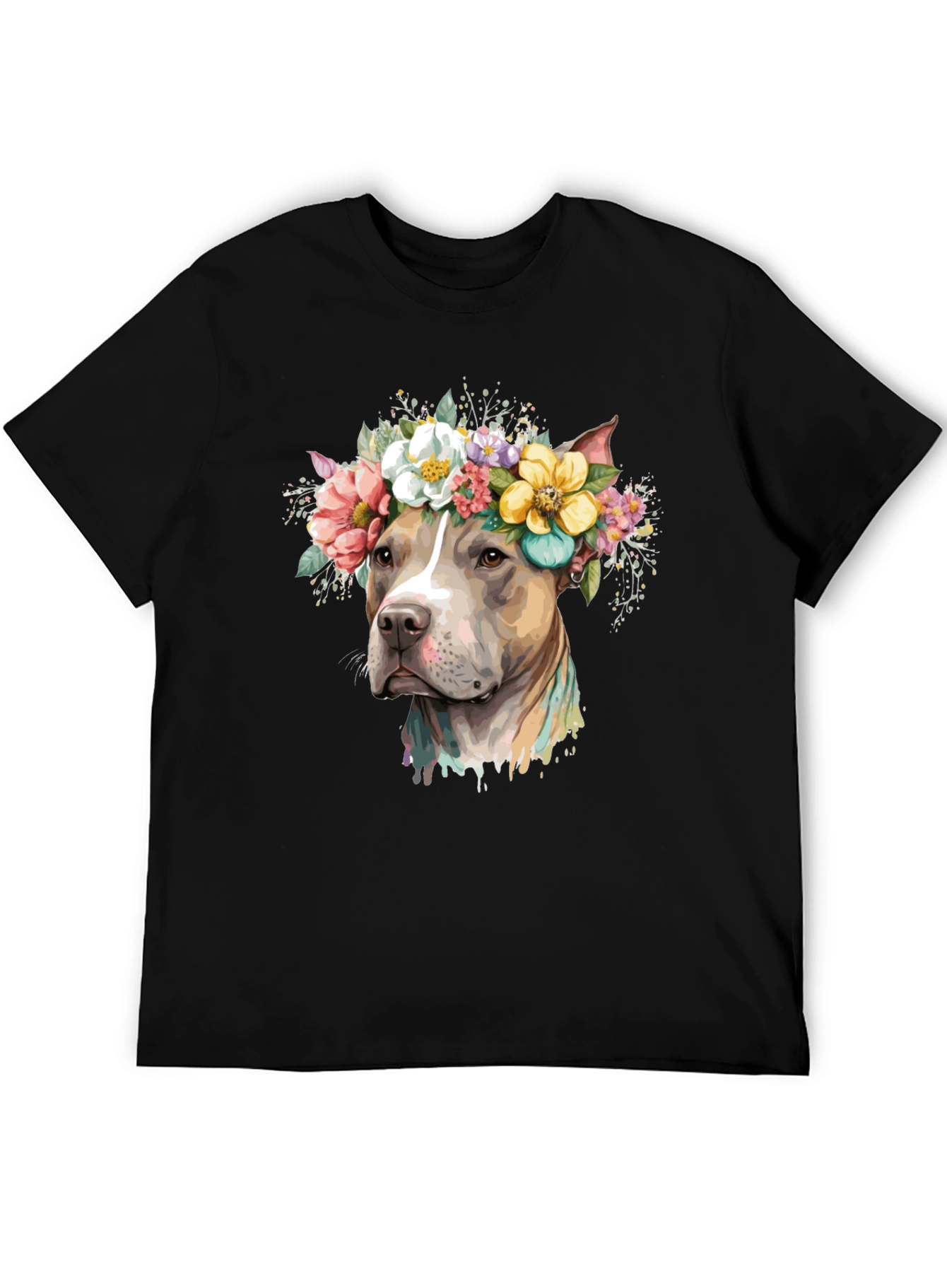 Dog with Floral Crown T-Shirt