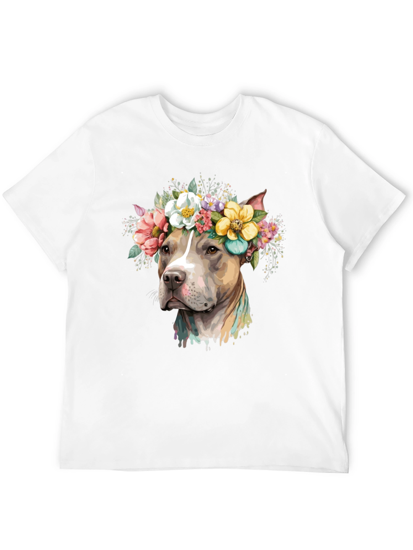 Dog with Floral Crown T-Shirt