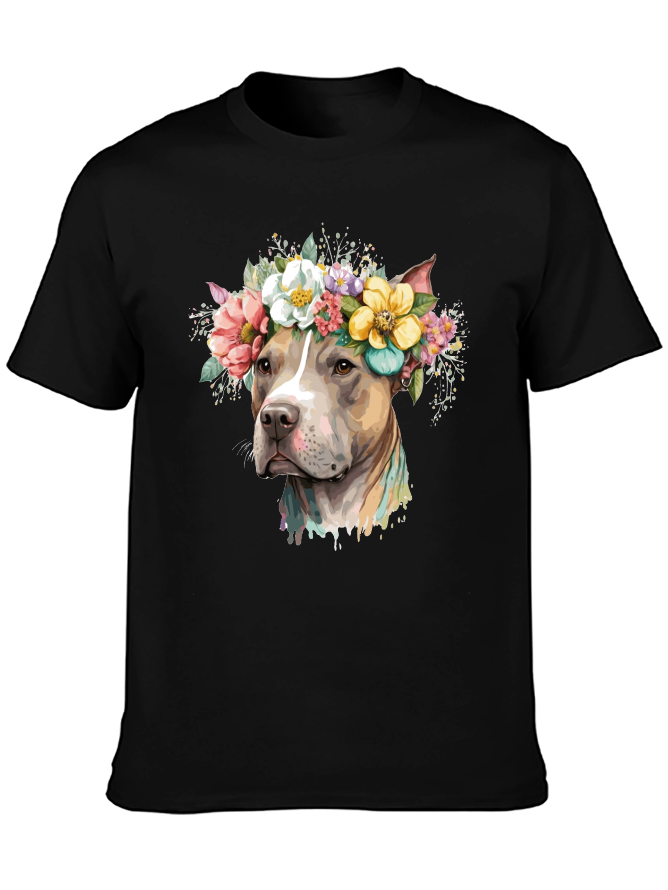 Dog with Floral Crown T-Shirt