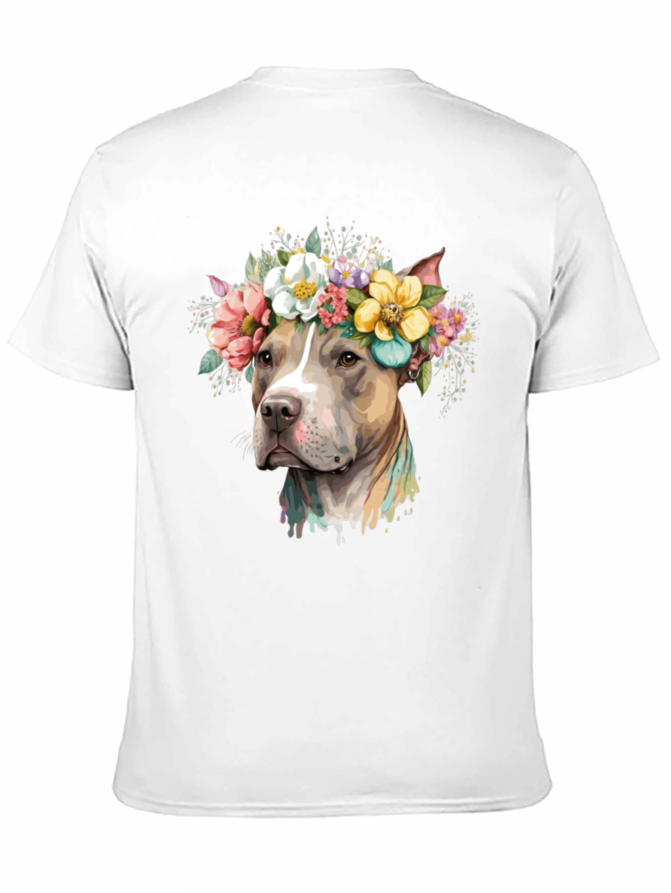 Dog with Floral Crown T-Shirt